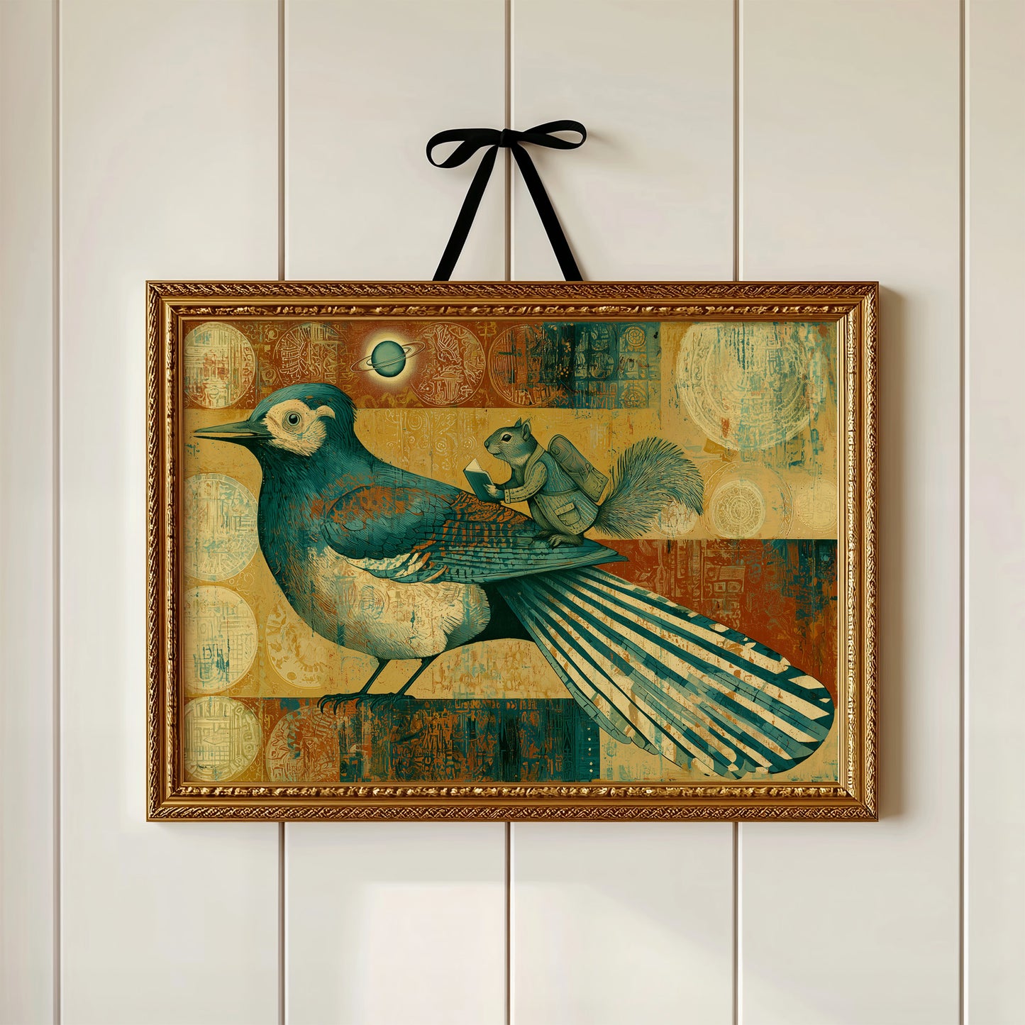 The Squirrel Who Rode a Magpie