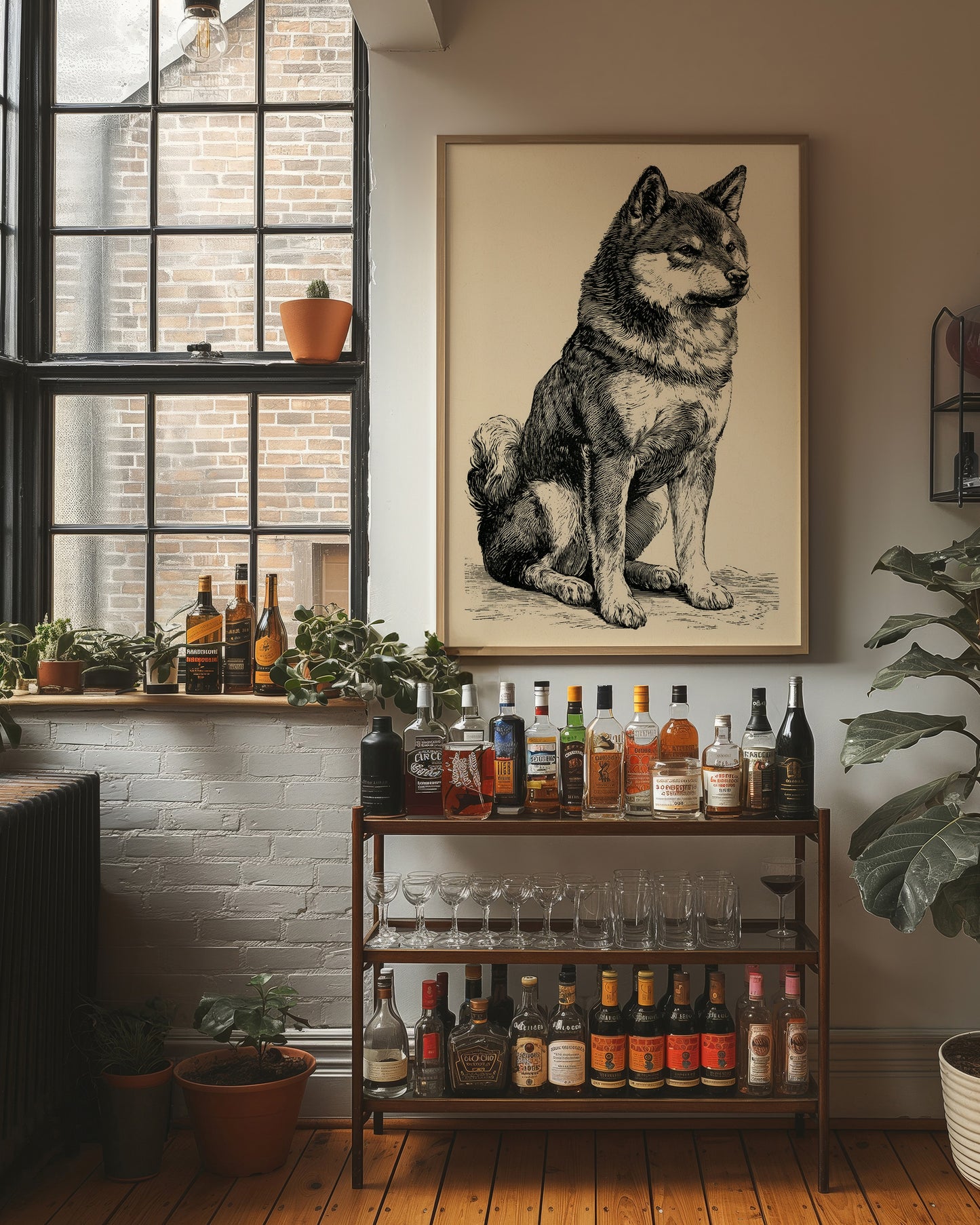 Alert & Upright: Vintage Spitz Engraving