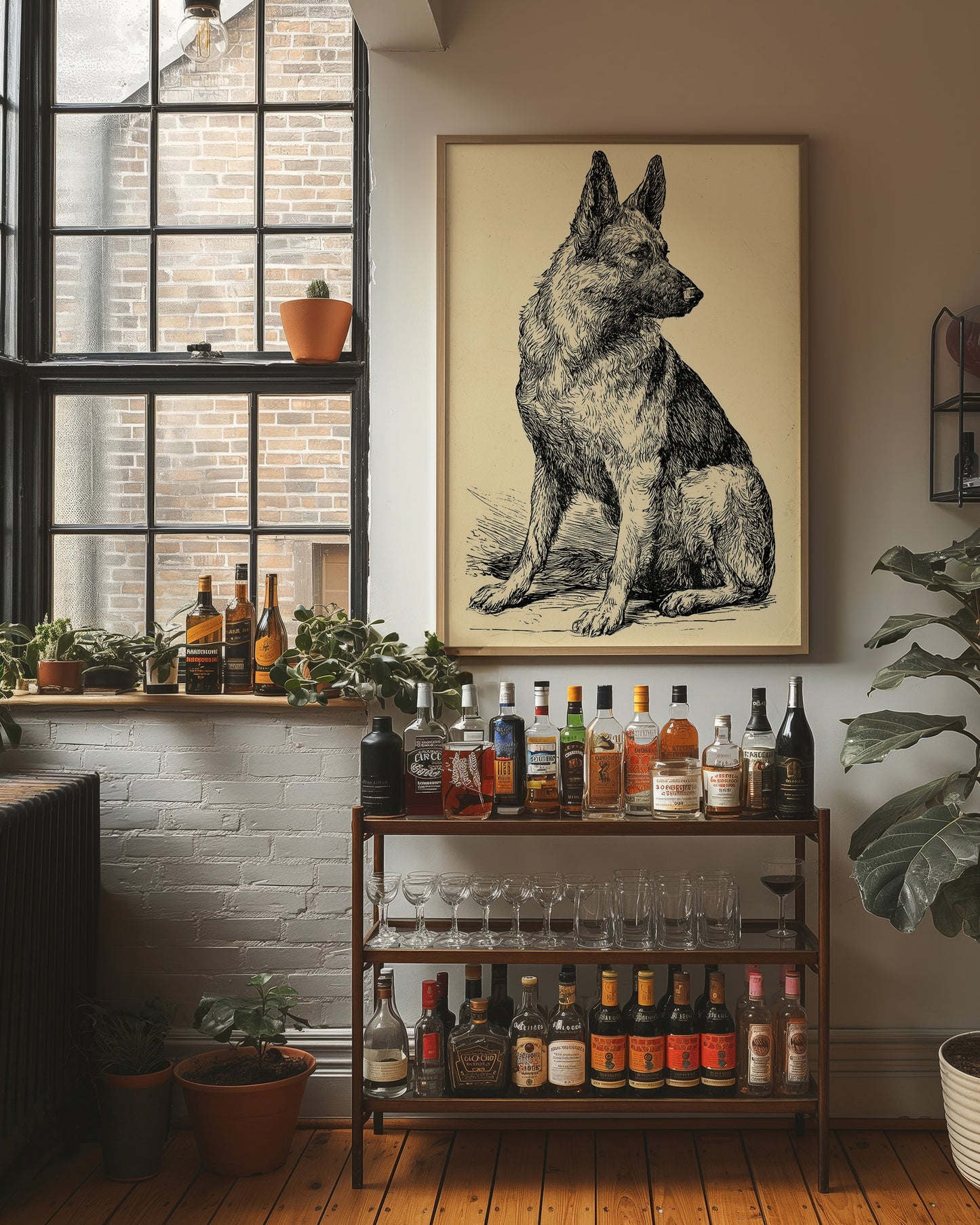 Ever Alert: Vintage Shepherd Sketch