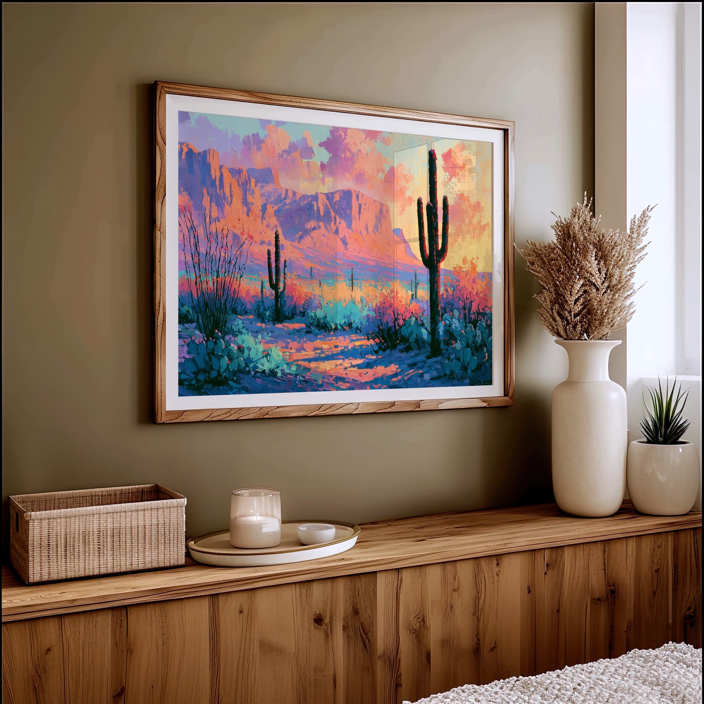 Saguaro Silhouettes at Twilight