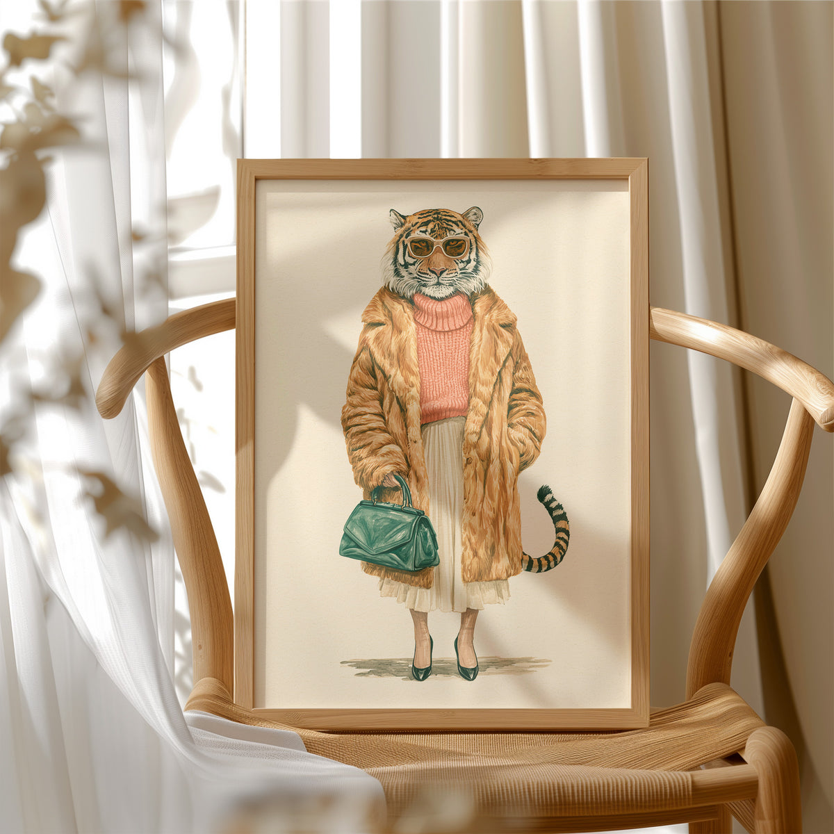 Tiger in Faux Fur: The Fashion Week Regular