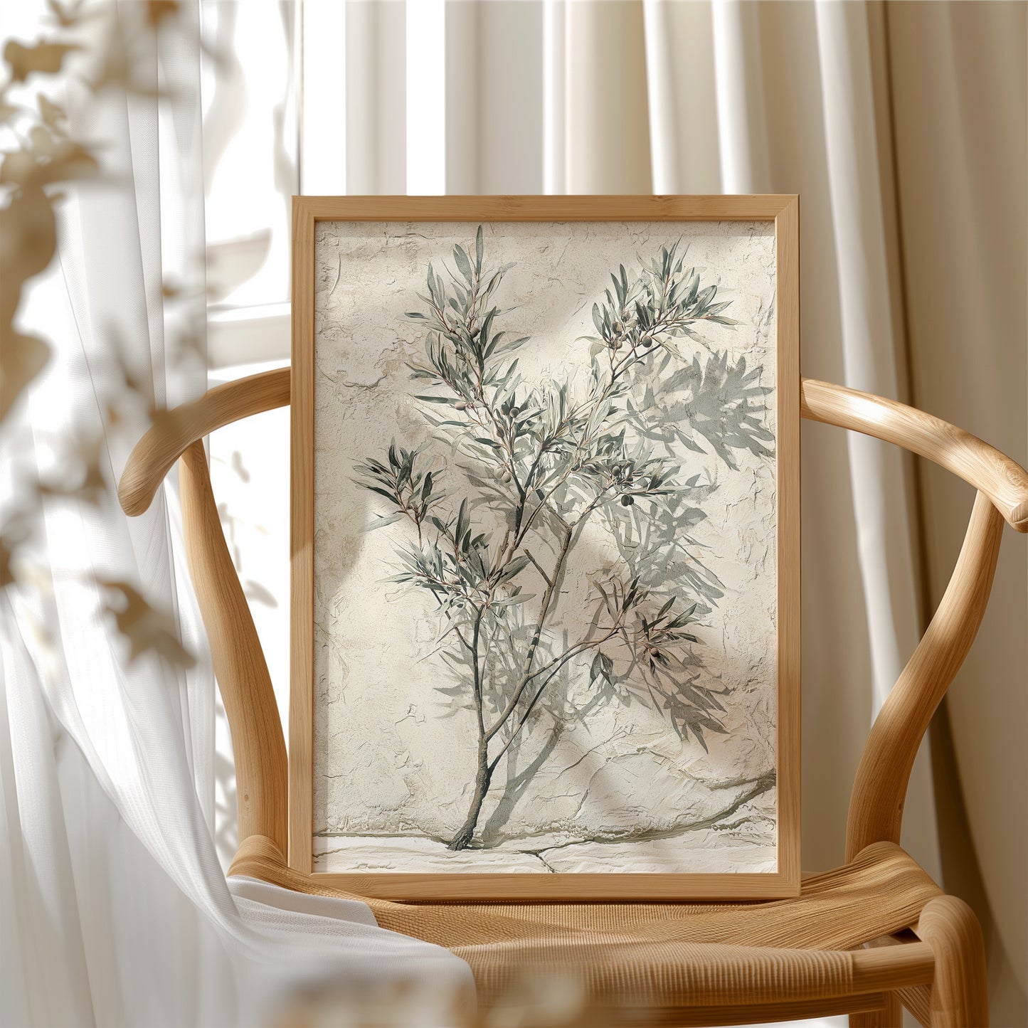 Olive Branch, Shadow on Plaster
