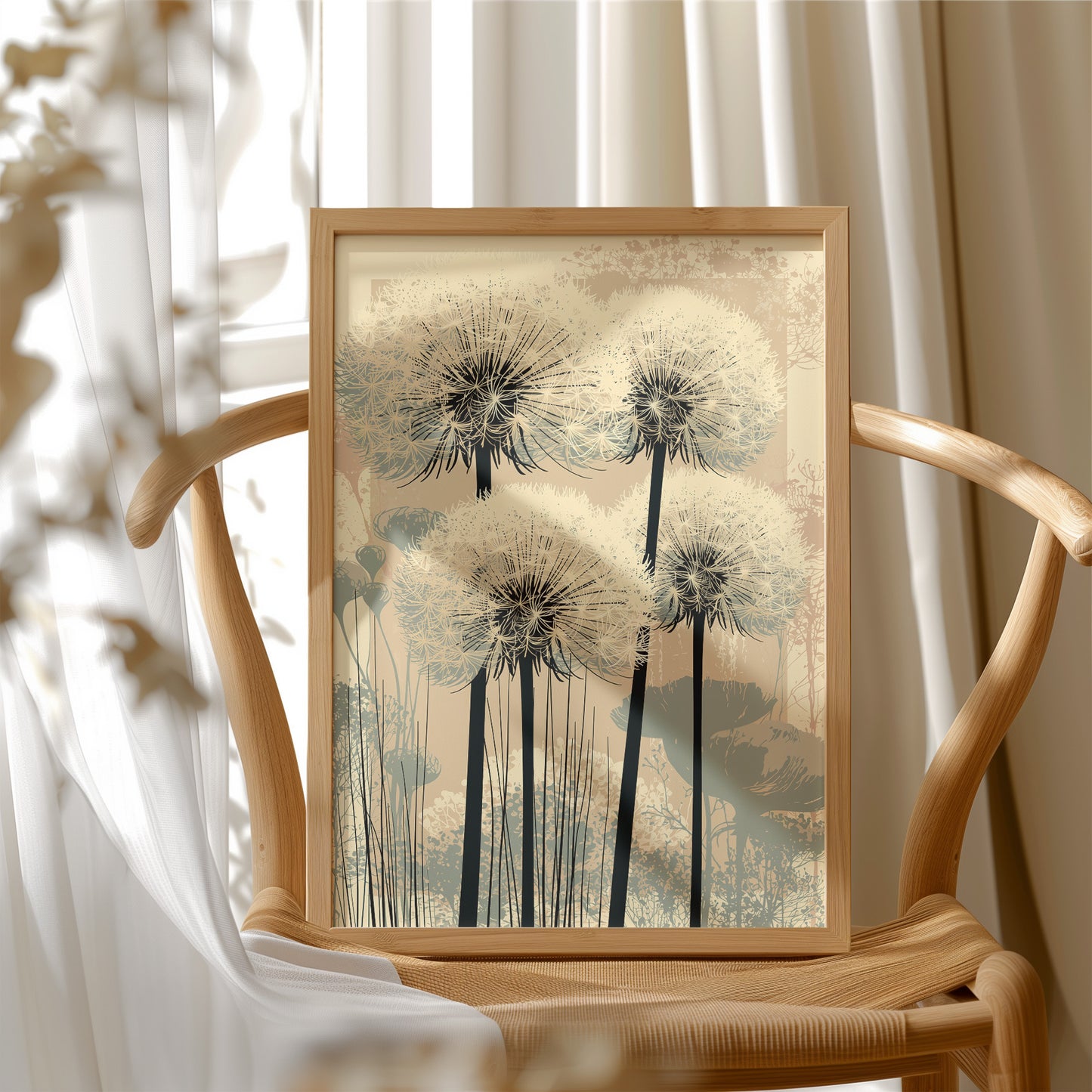 Dandelion Field in Soft Focus