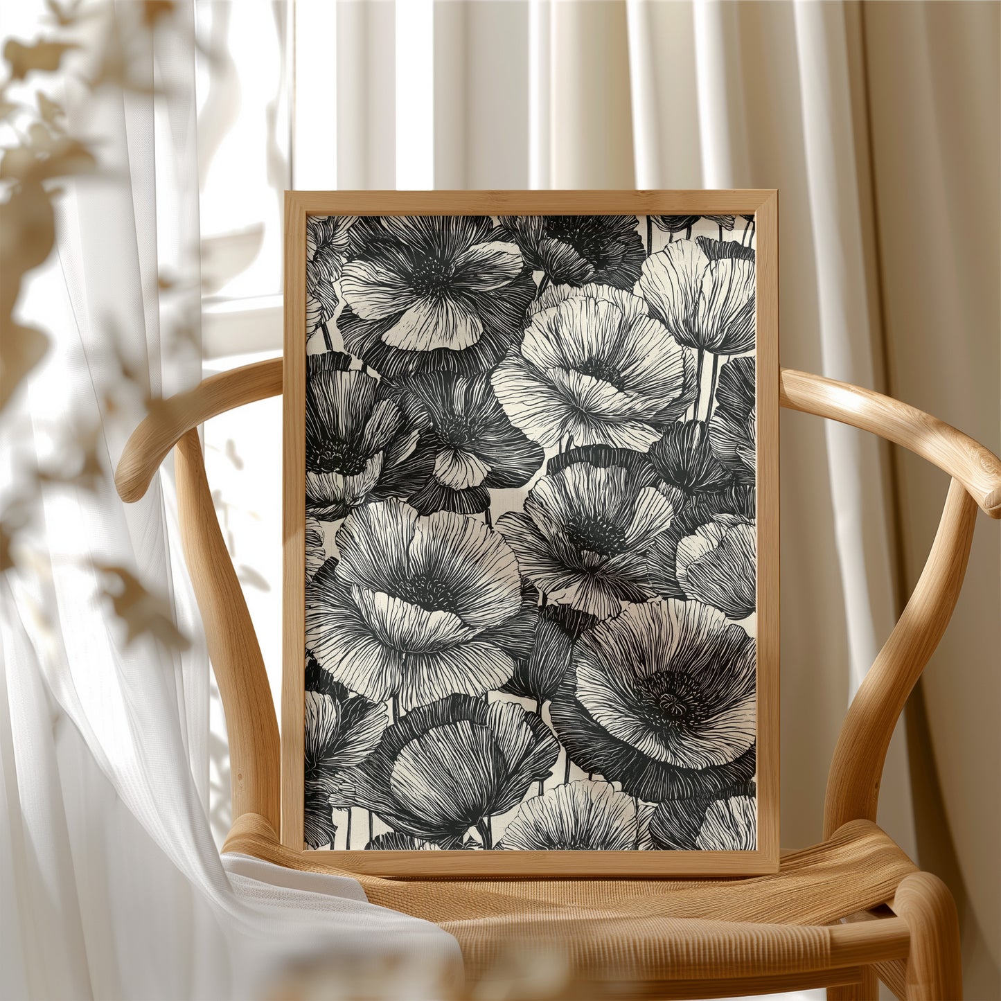 Ink Bloom Poppy Field
