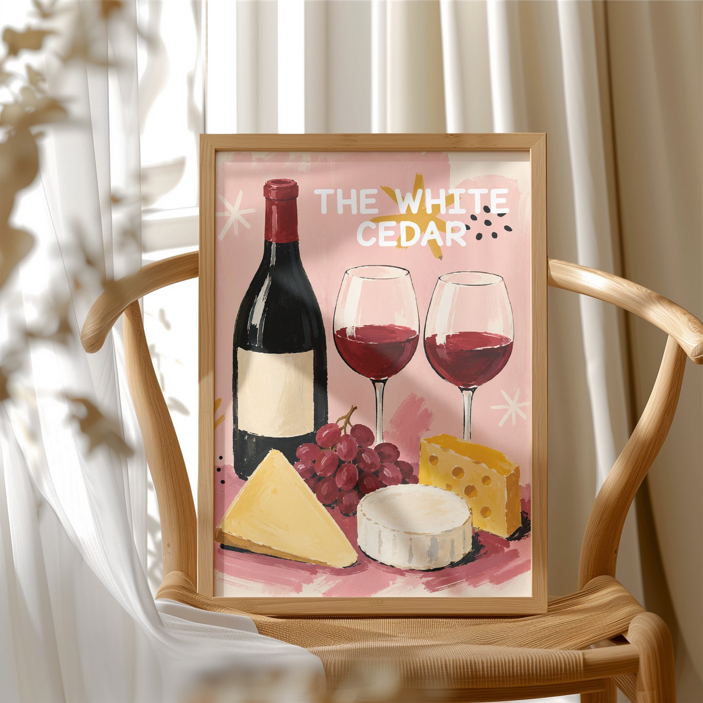Wine & Cheese, Festive Pink