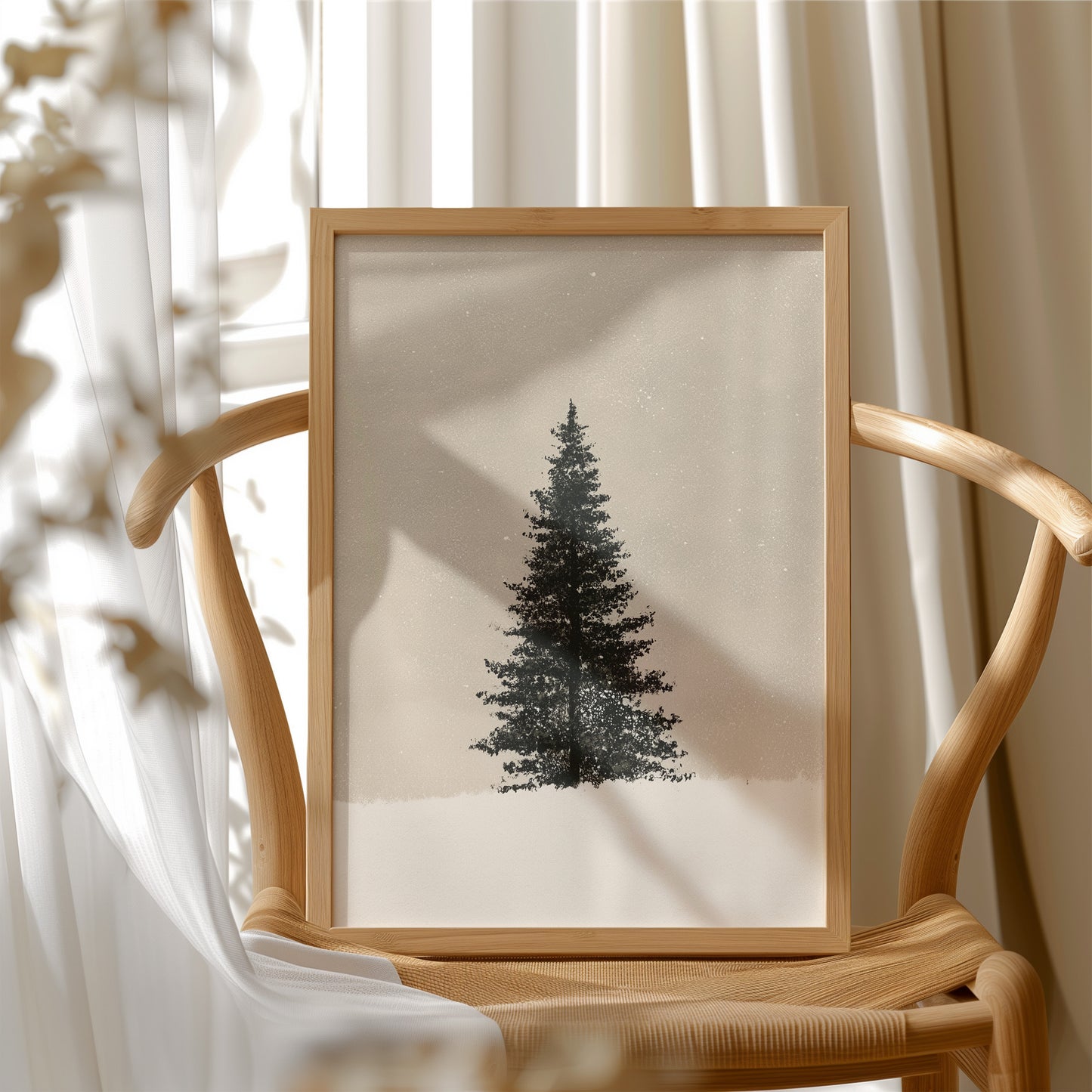 Solitary Pine, Quiet Beige