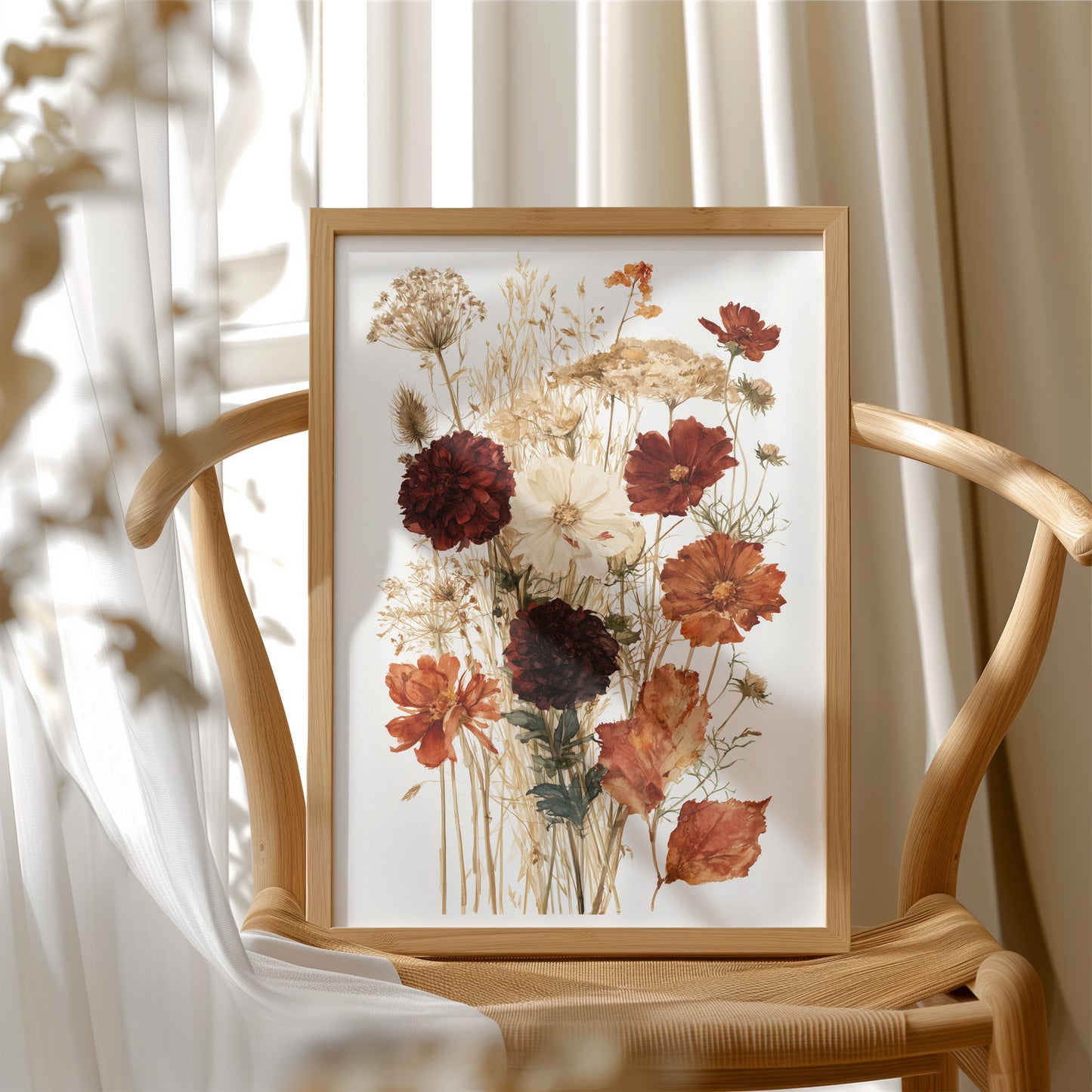 Autumn Pressed Flower Bouquet