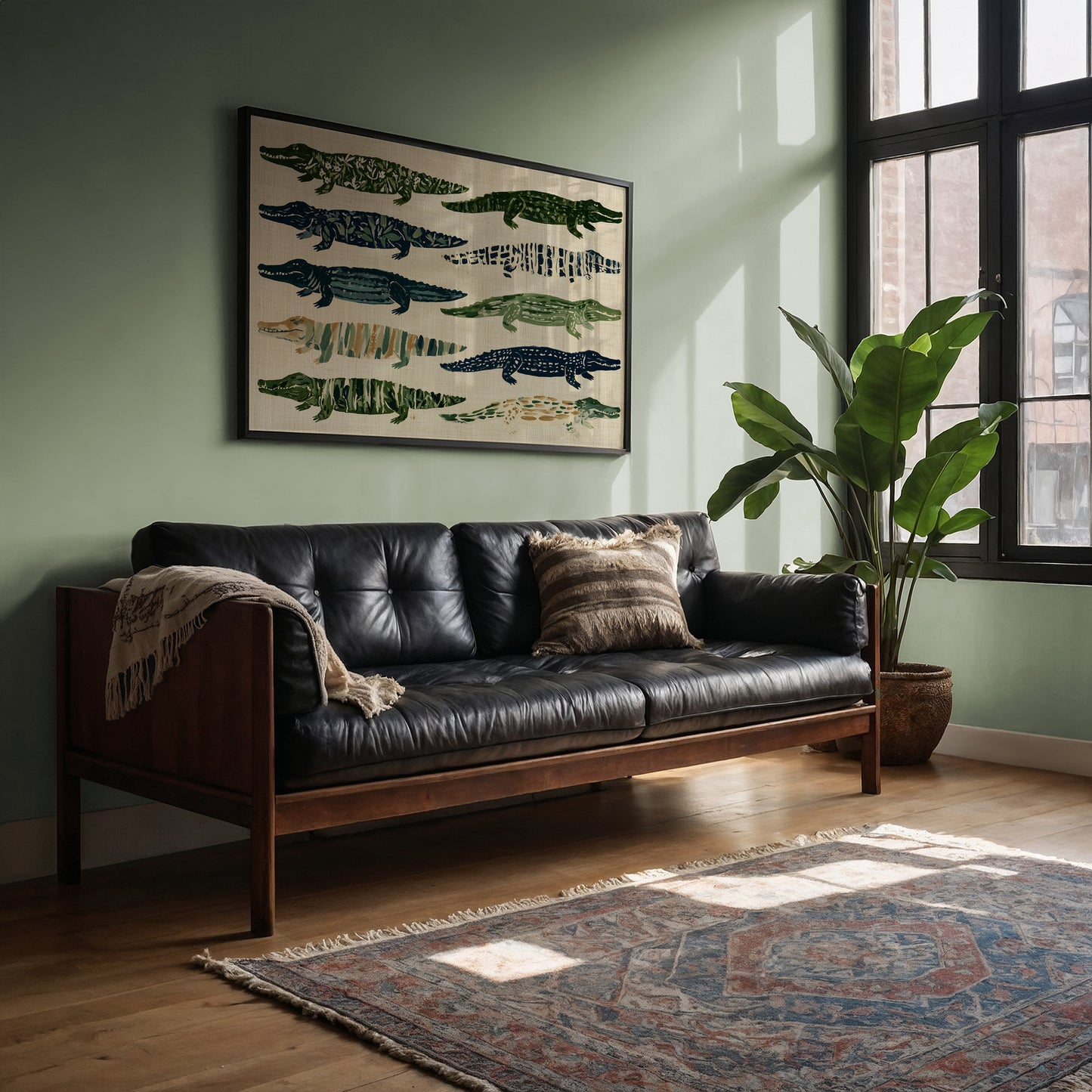 Ten Painted Alligators
