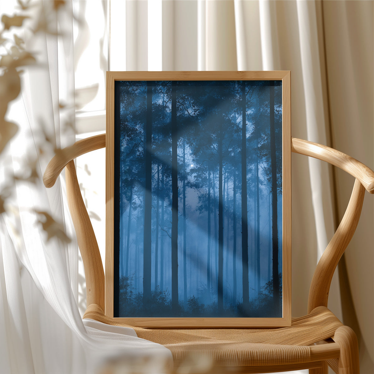 Moonrise Through the Pines