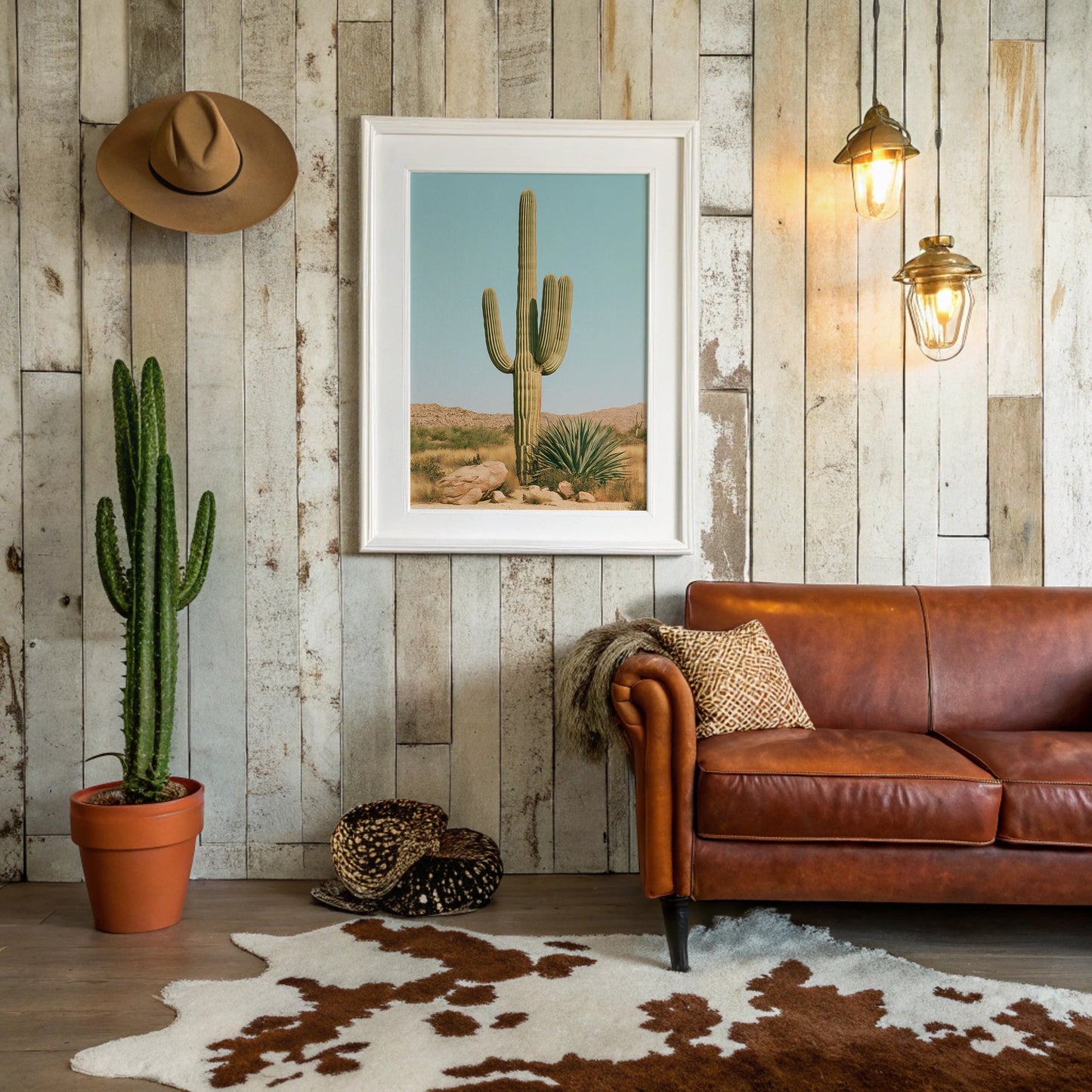 Saguaro Under Turquoise Sky