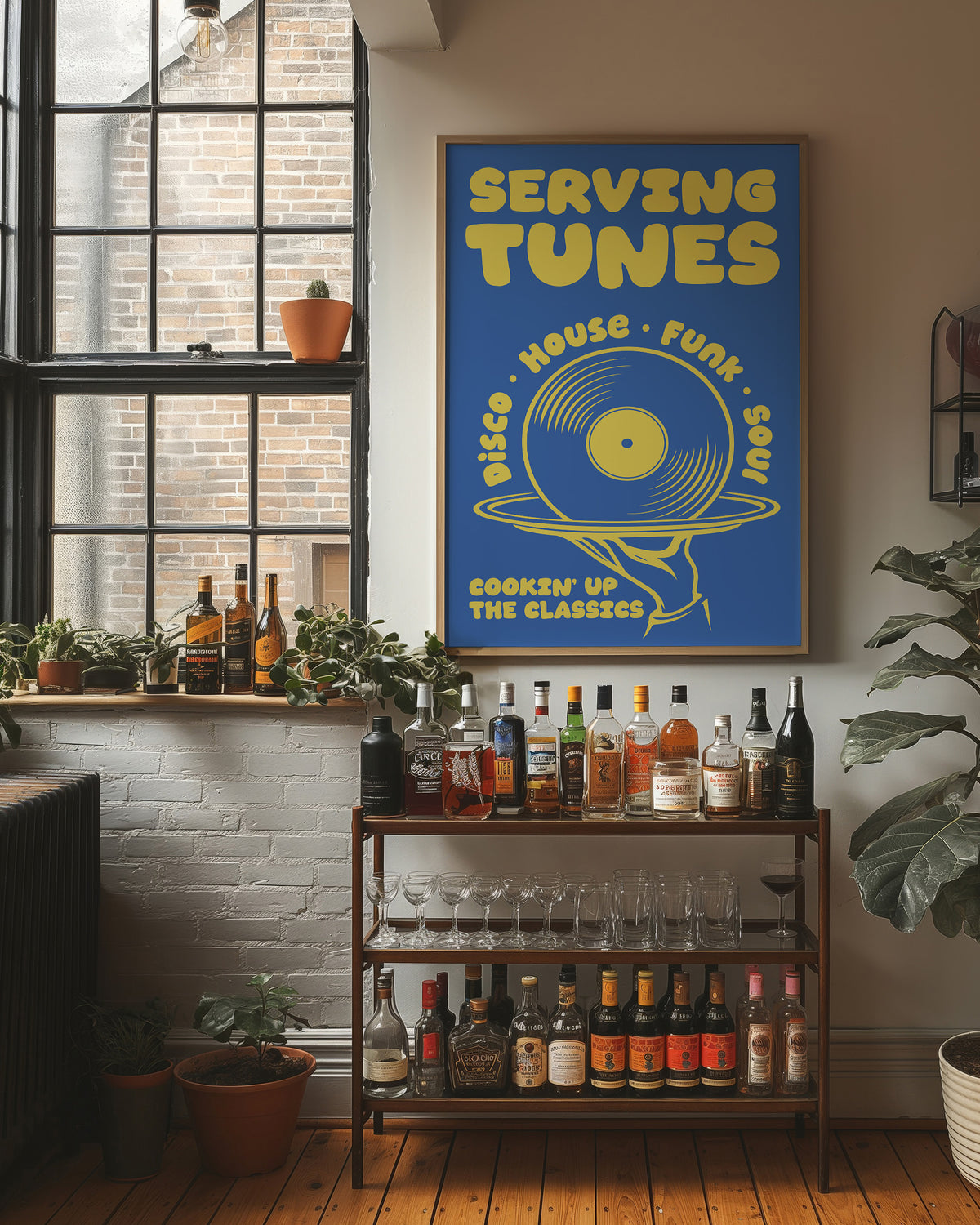 Serving Tunes: Cobalt Bubble Letters