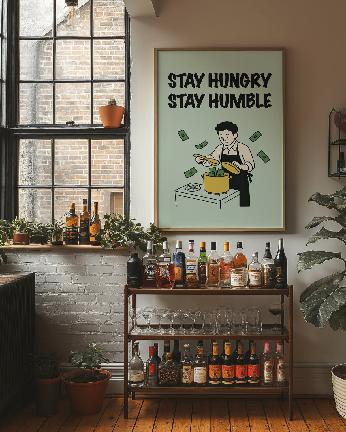 Stay Hungry Stay Humble Hustle Art