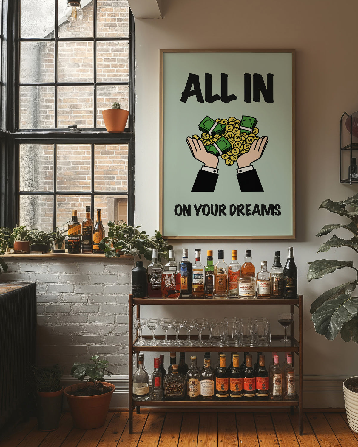 All In on Your Dreams Cash Art