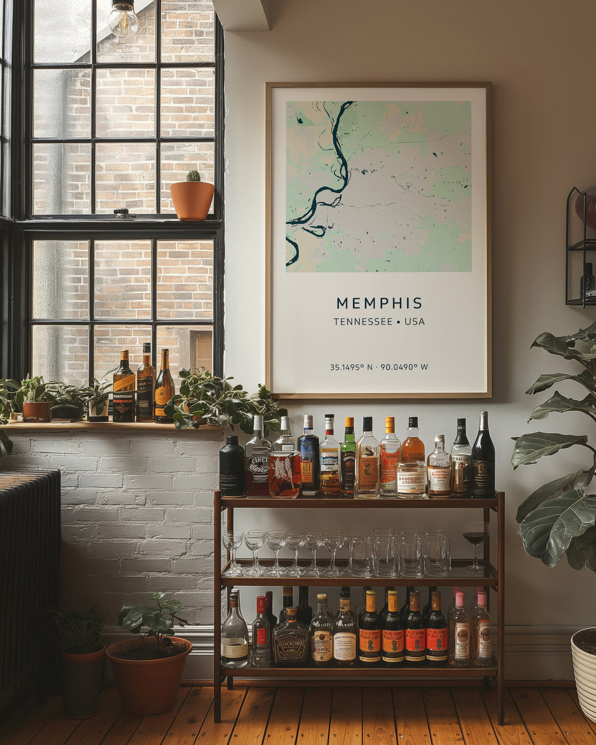 Memphis City Map Print