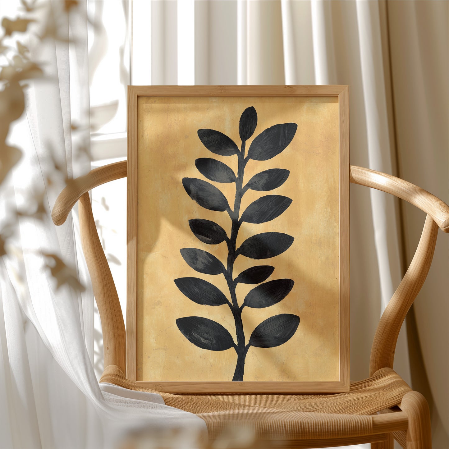 Golden Stem in Shadow