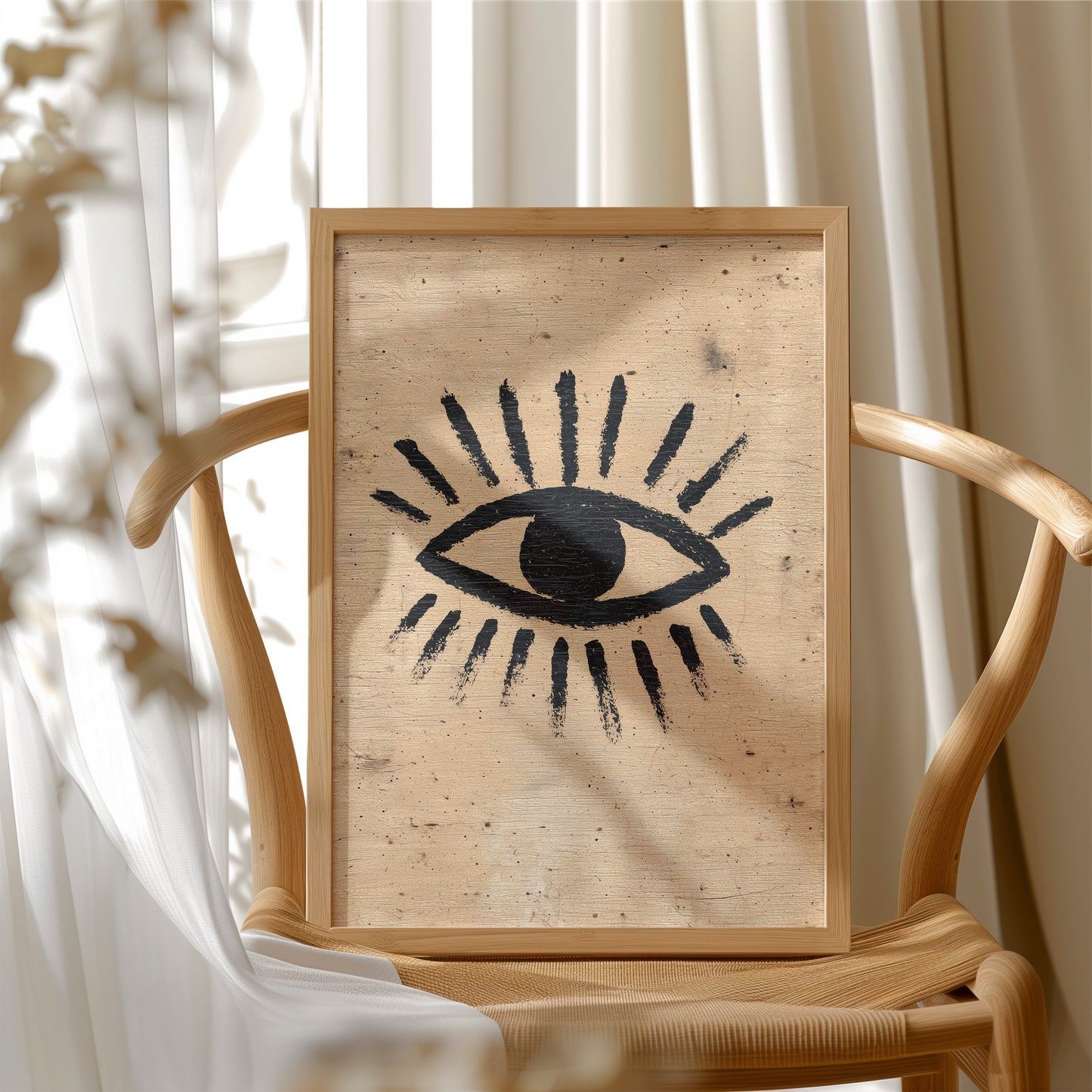 Watchful Sun in Ink