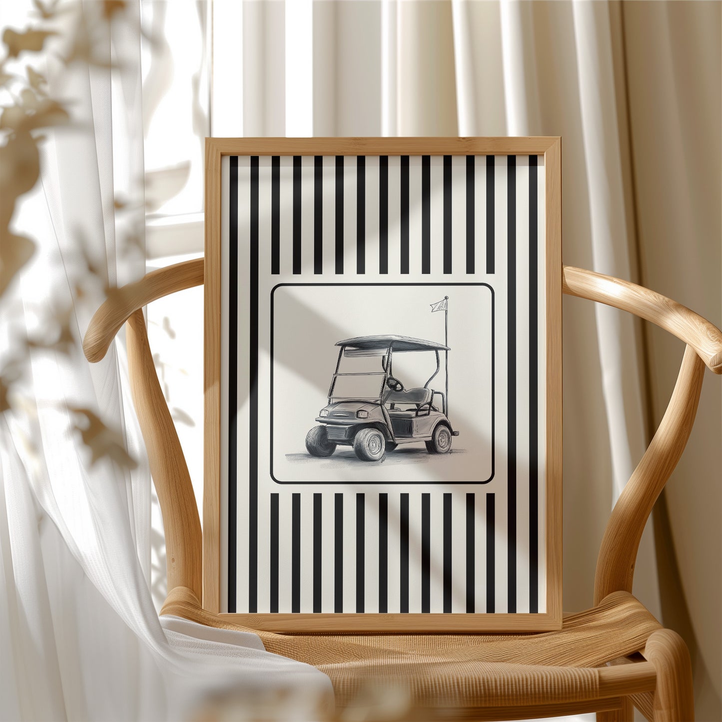 Minimal Golf Cart Sketch