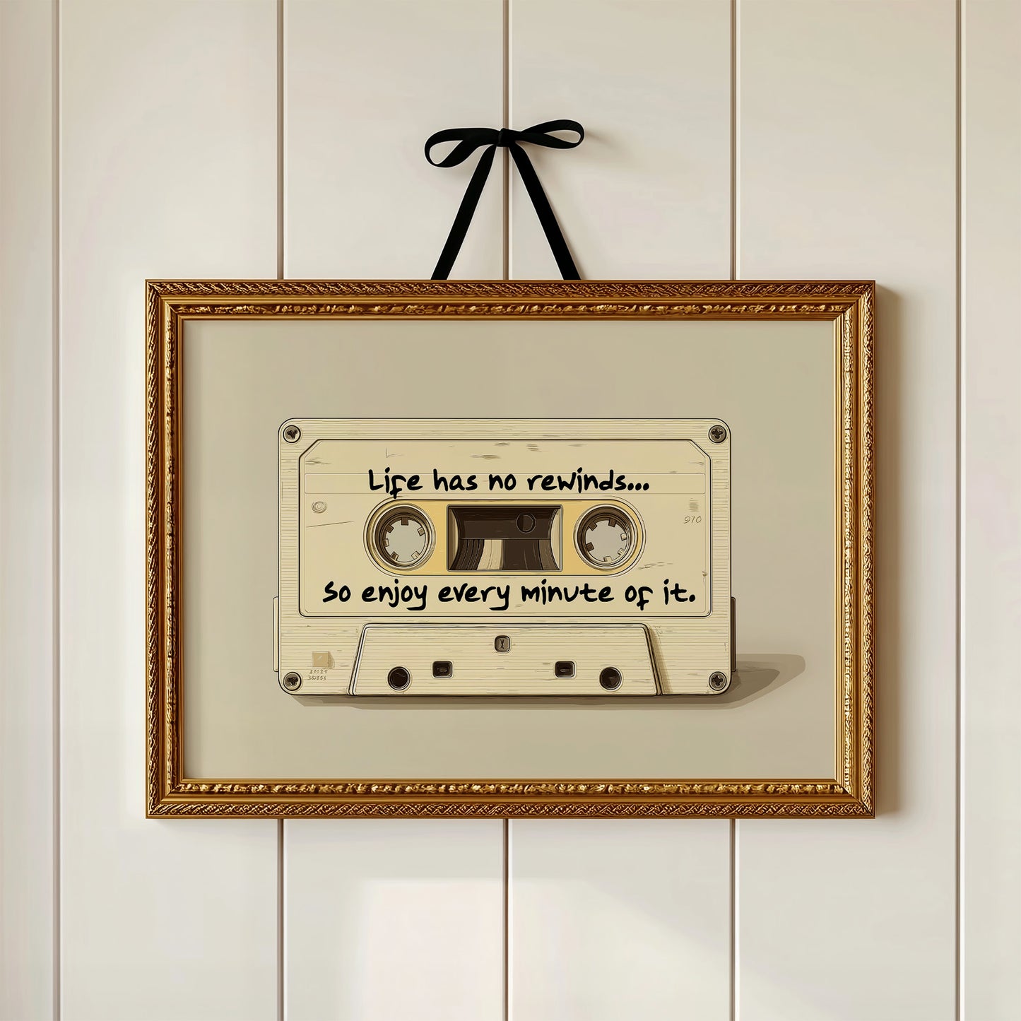 Life Has No Rewinds Retro Cassette