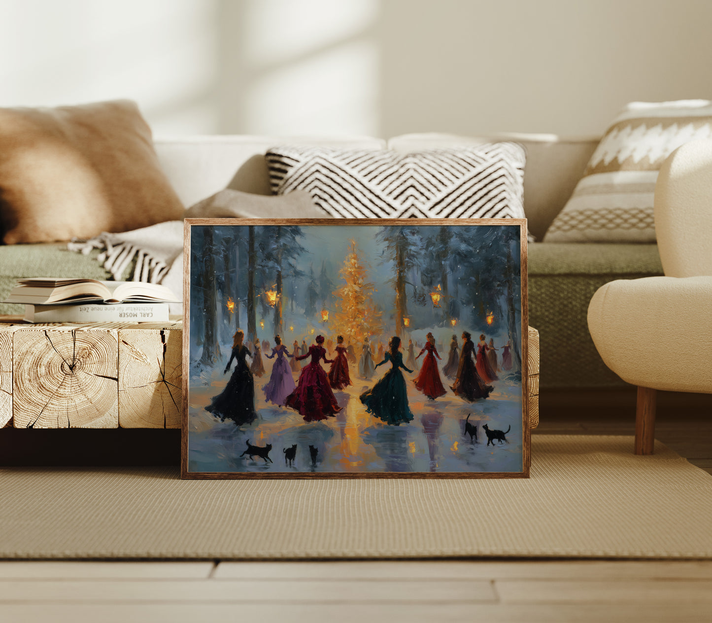 Lantern Waltz in Winter Woods