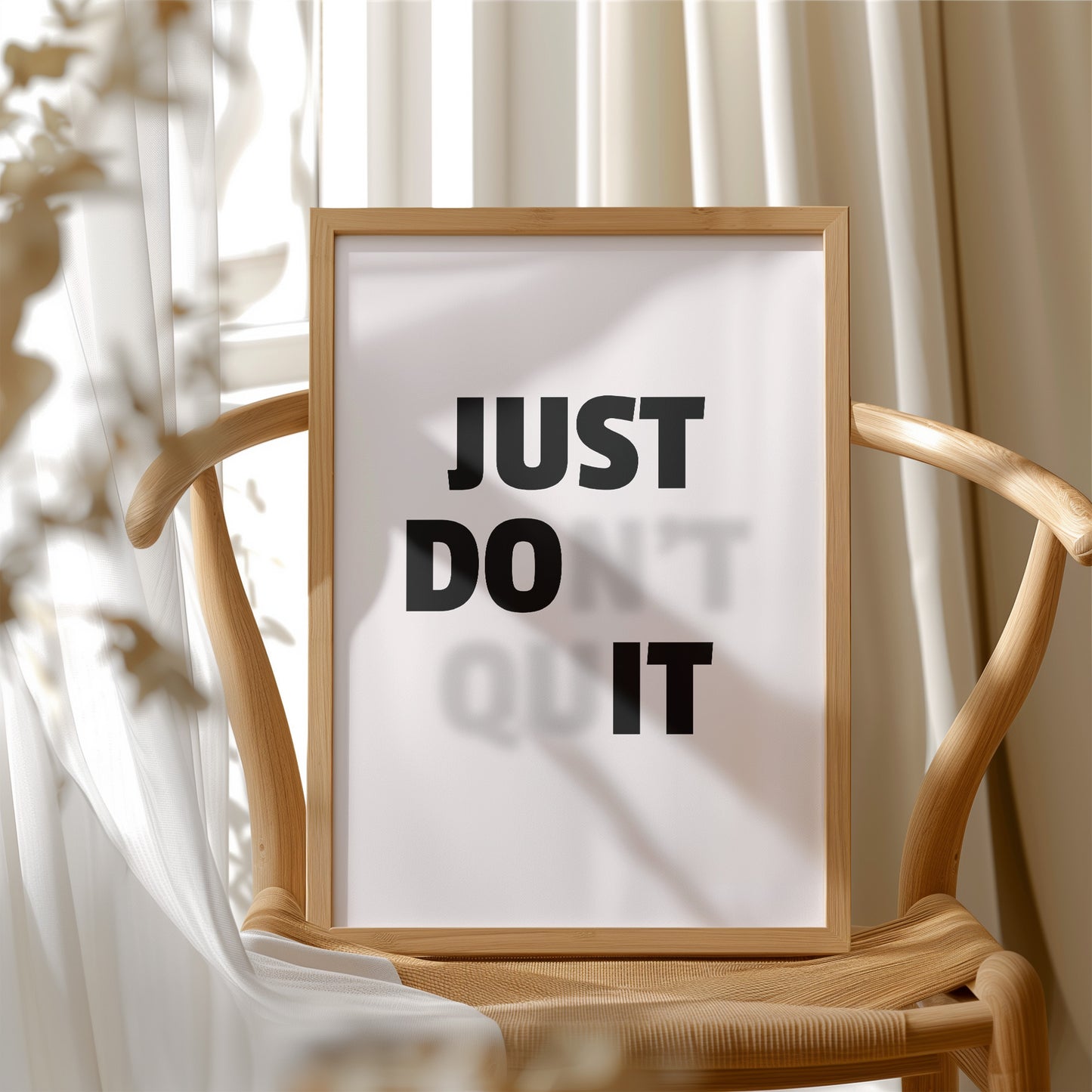 Just Do It No Excuses Typography