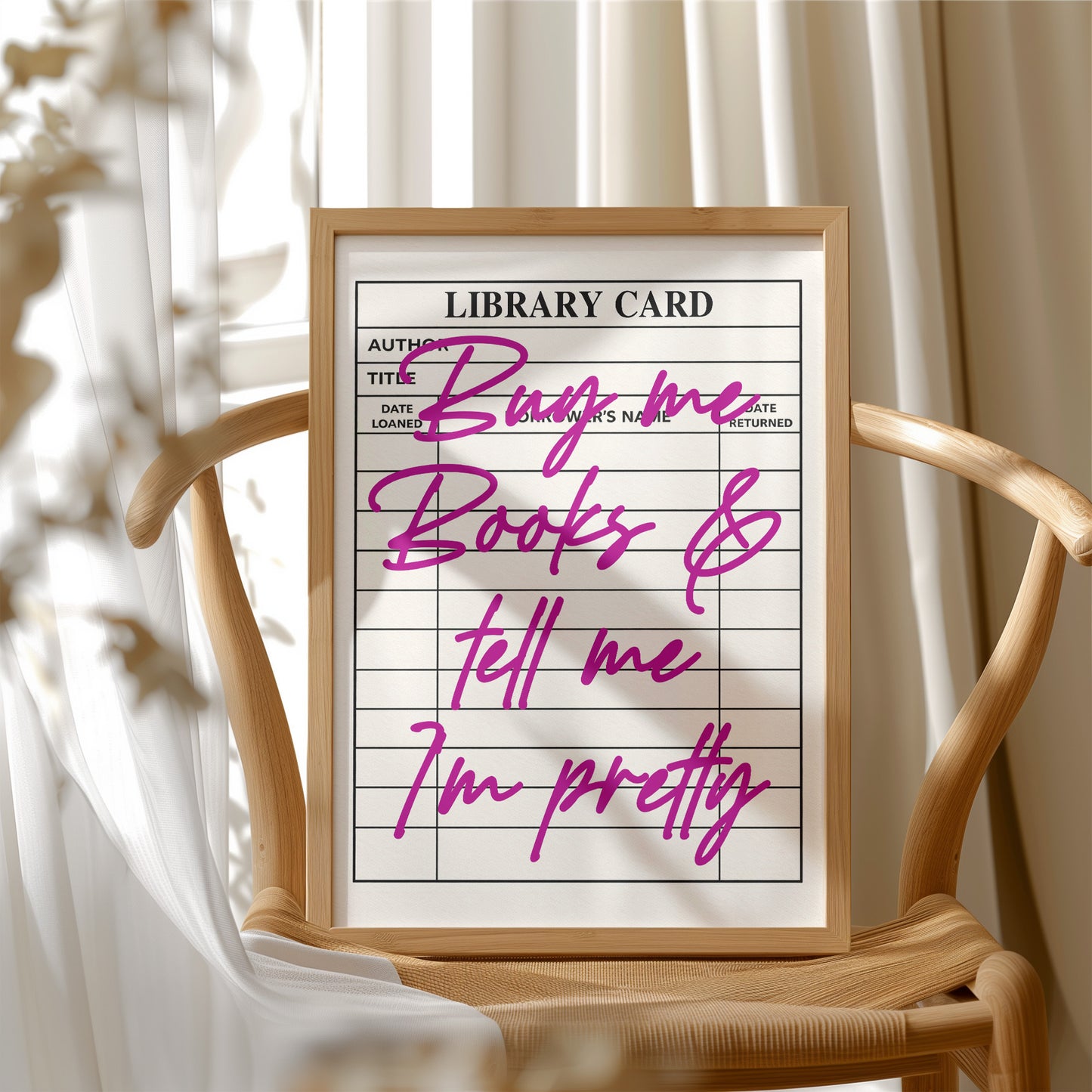 Buy Me Books and Tell Me I'm Pretty, Magenta