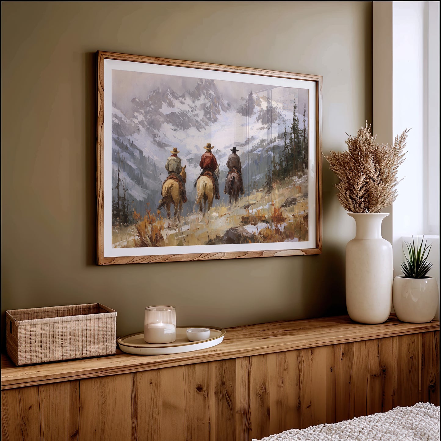 Three Riders Before the Snow