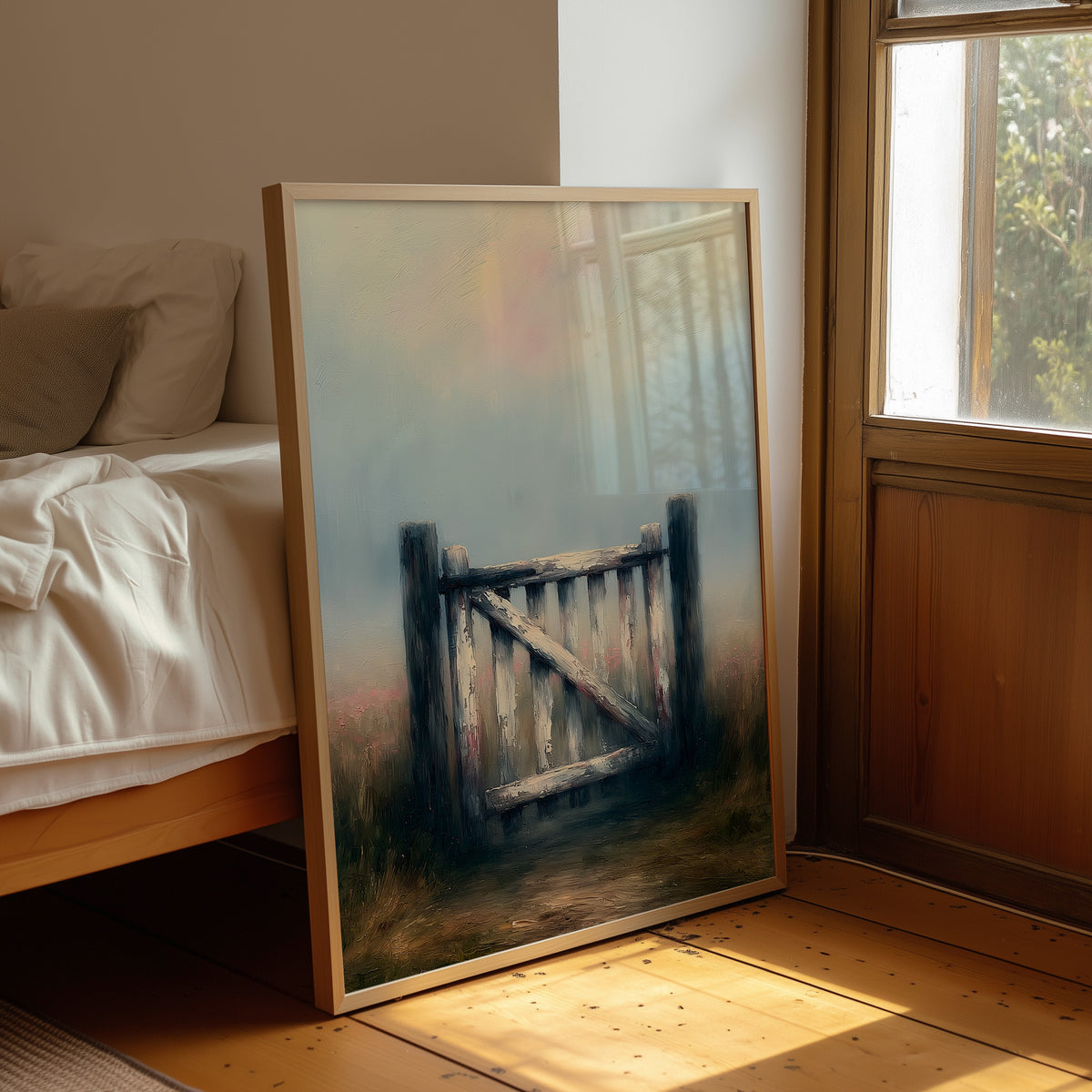 The Old Farm Gate at Dawn