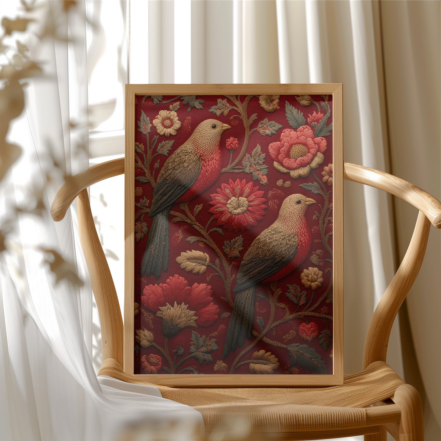 Stitched in Crimson and Gold