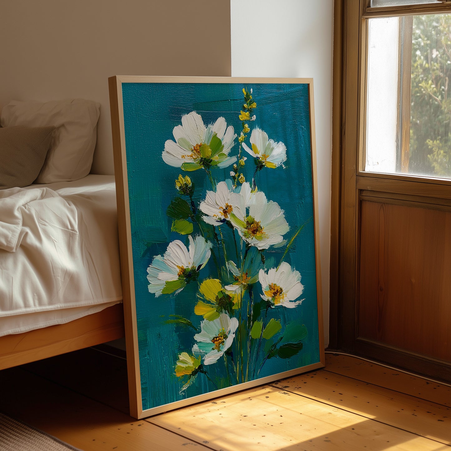 Wild and White Against the Teal