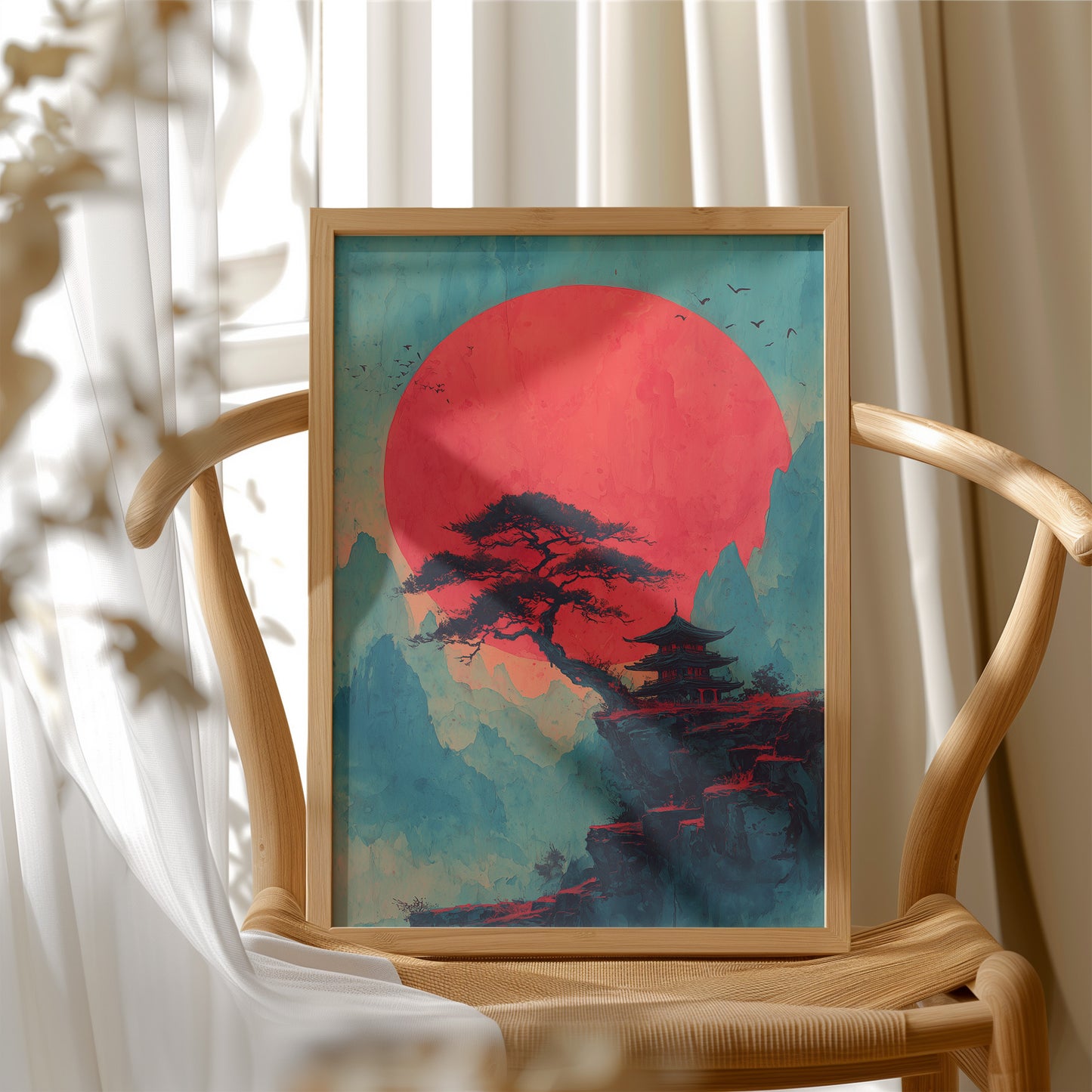 The Pagoda Watches the Red Sun