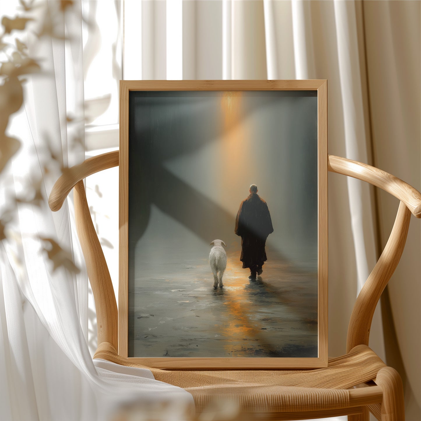 The Shepherd Walks Toward Light
