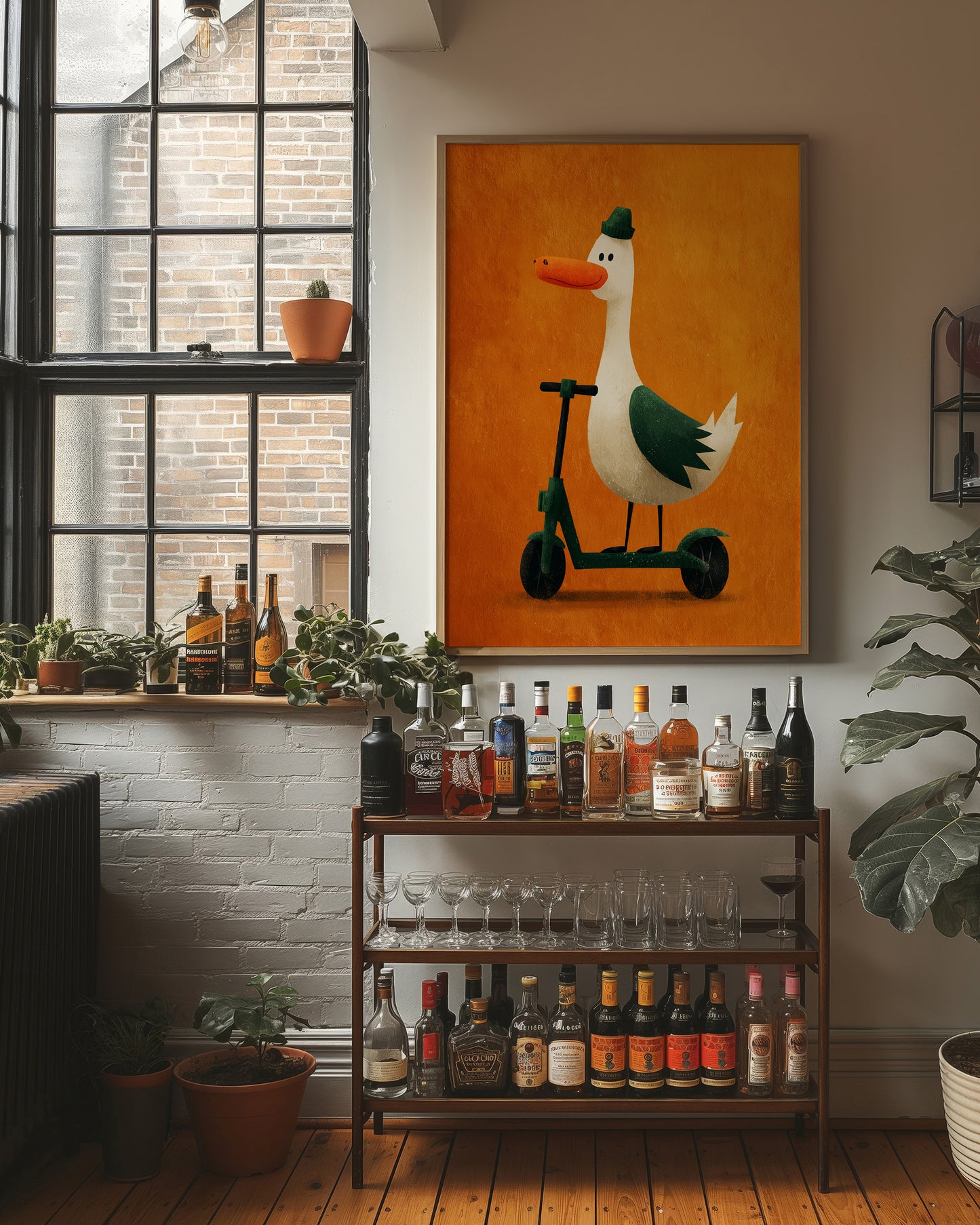 Goose on Wheels