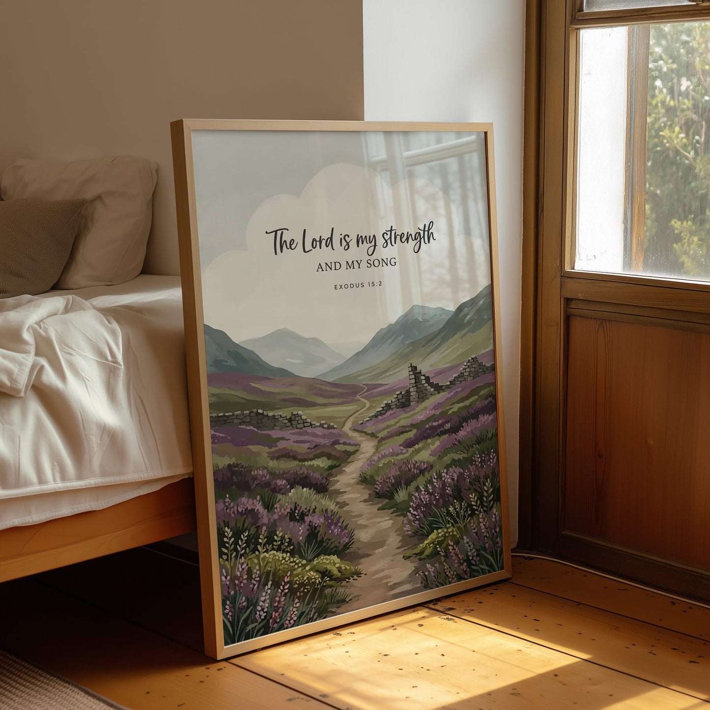 The Lord Is My Strength: Highland Heather Path