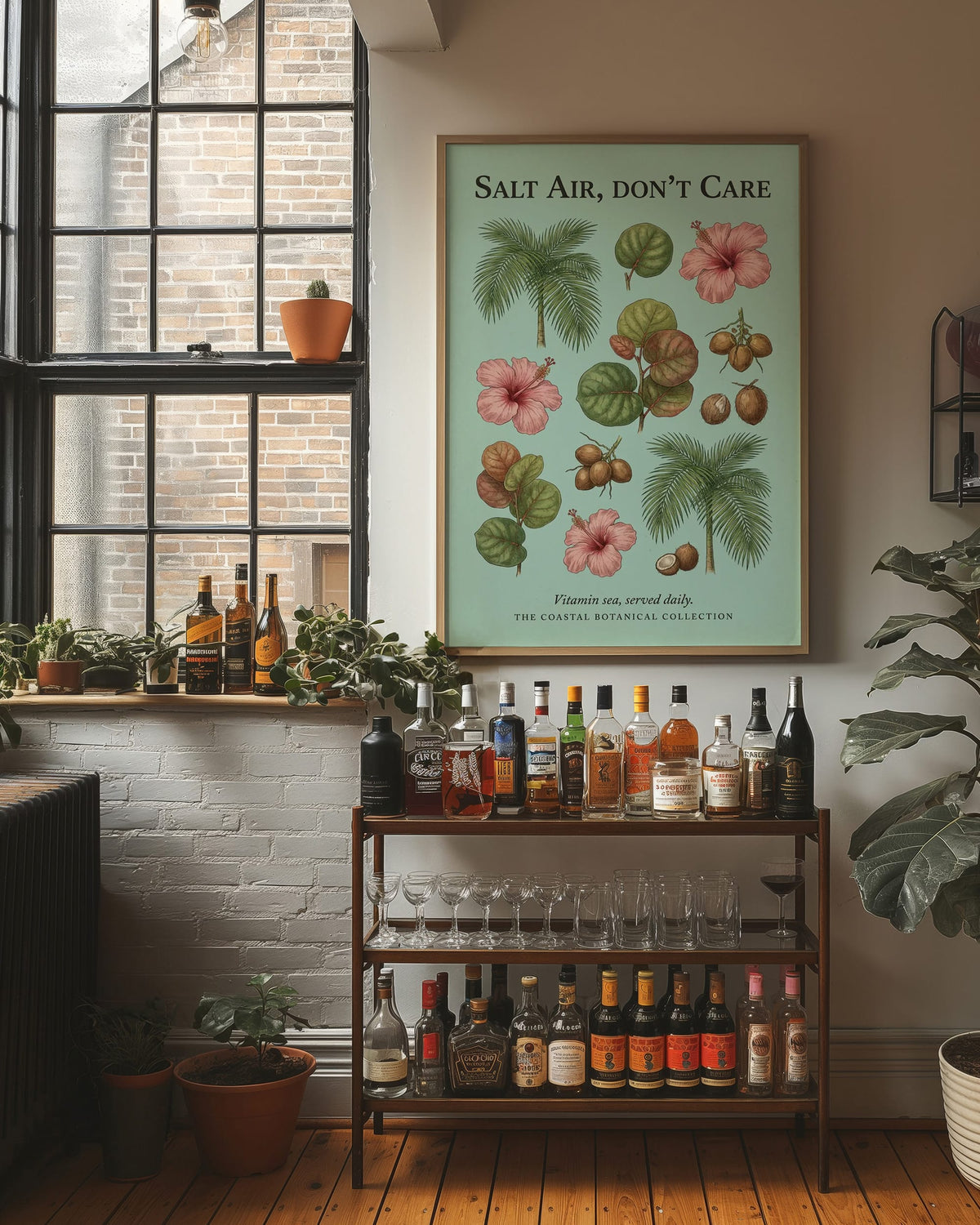 Salt Air, Don't Care: Vintage Coastal Botanical Chart