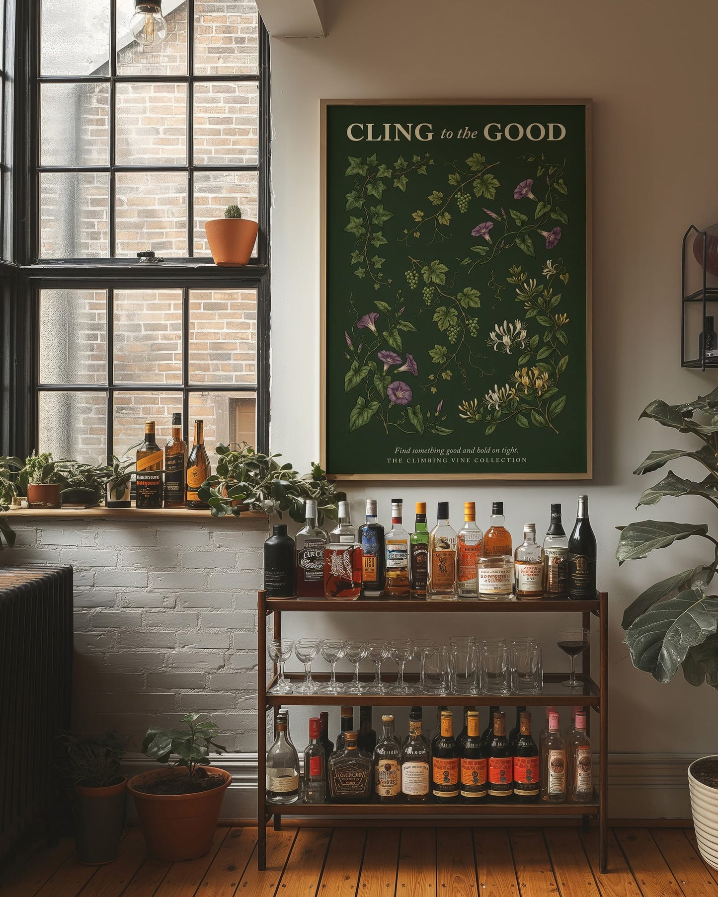 Cling to the Good: Vintage Climbing Vine Chart