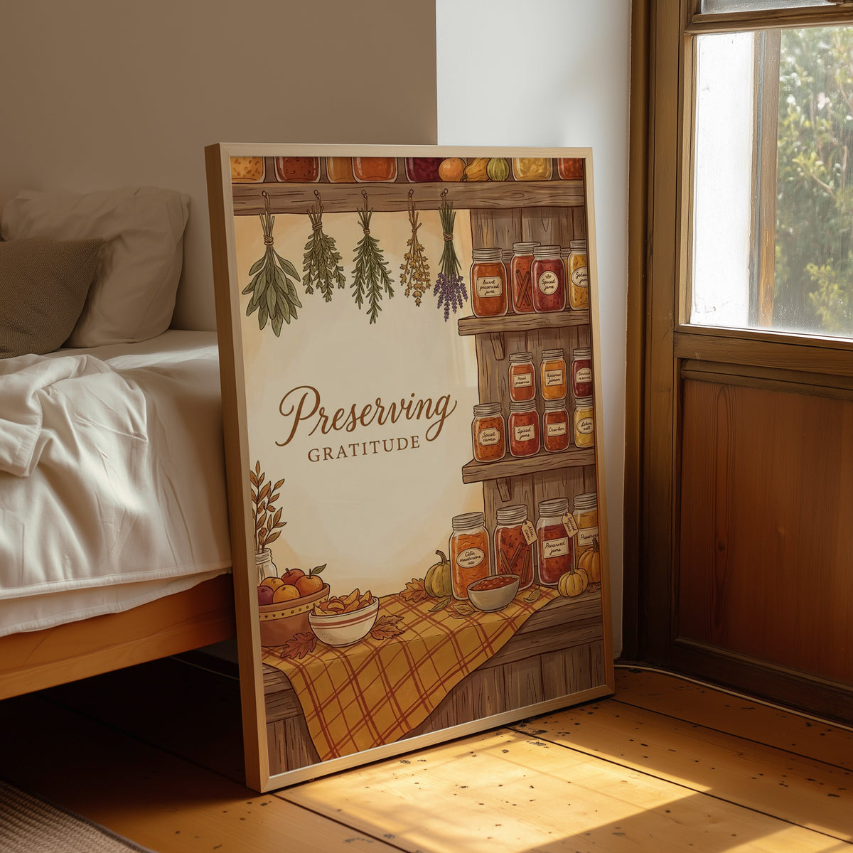 Preserving Gratitude: Pantry Fully Stocked Till Spring