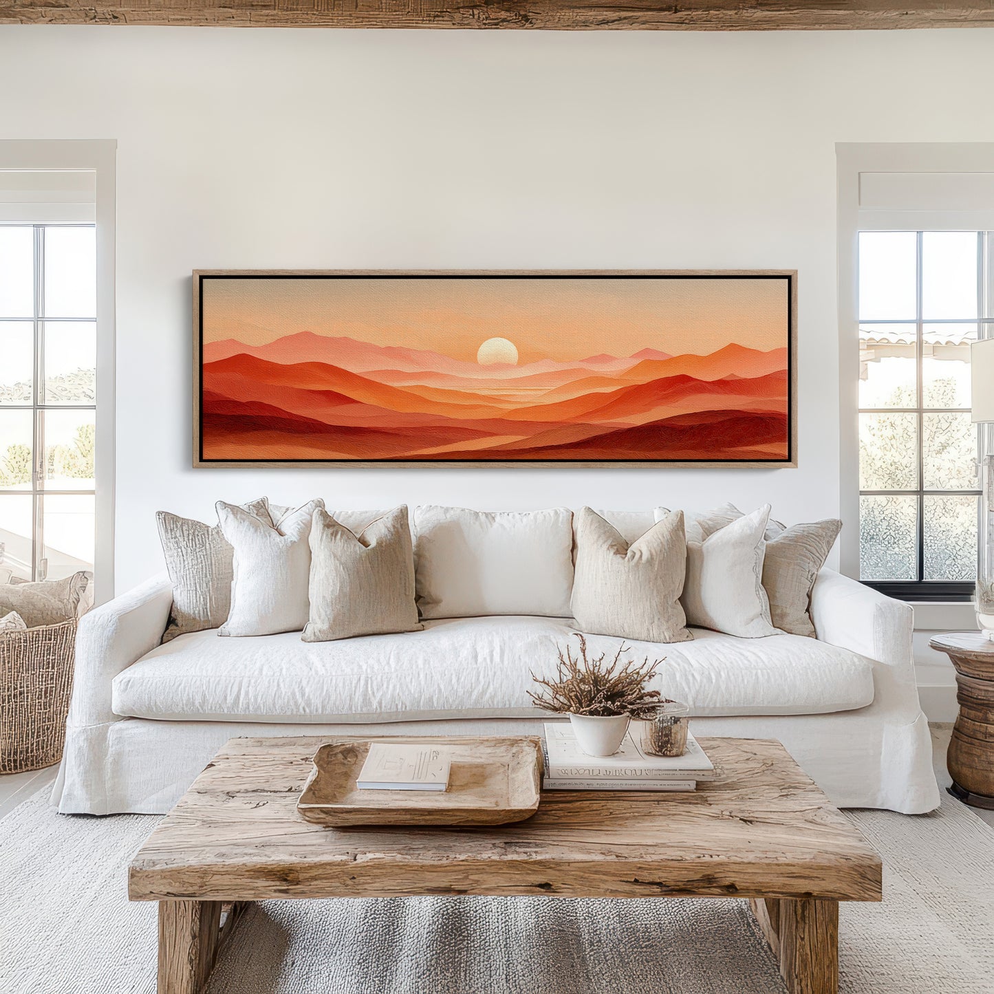 Sunset Waves of Amber Hills