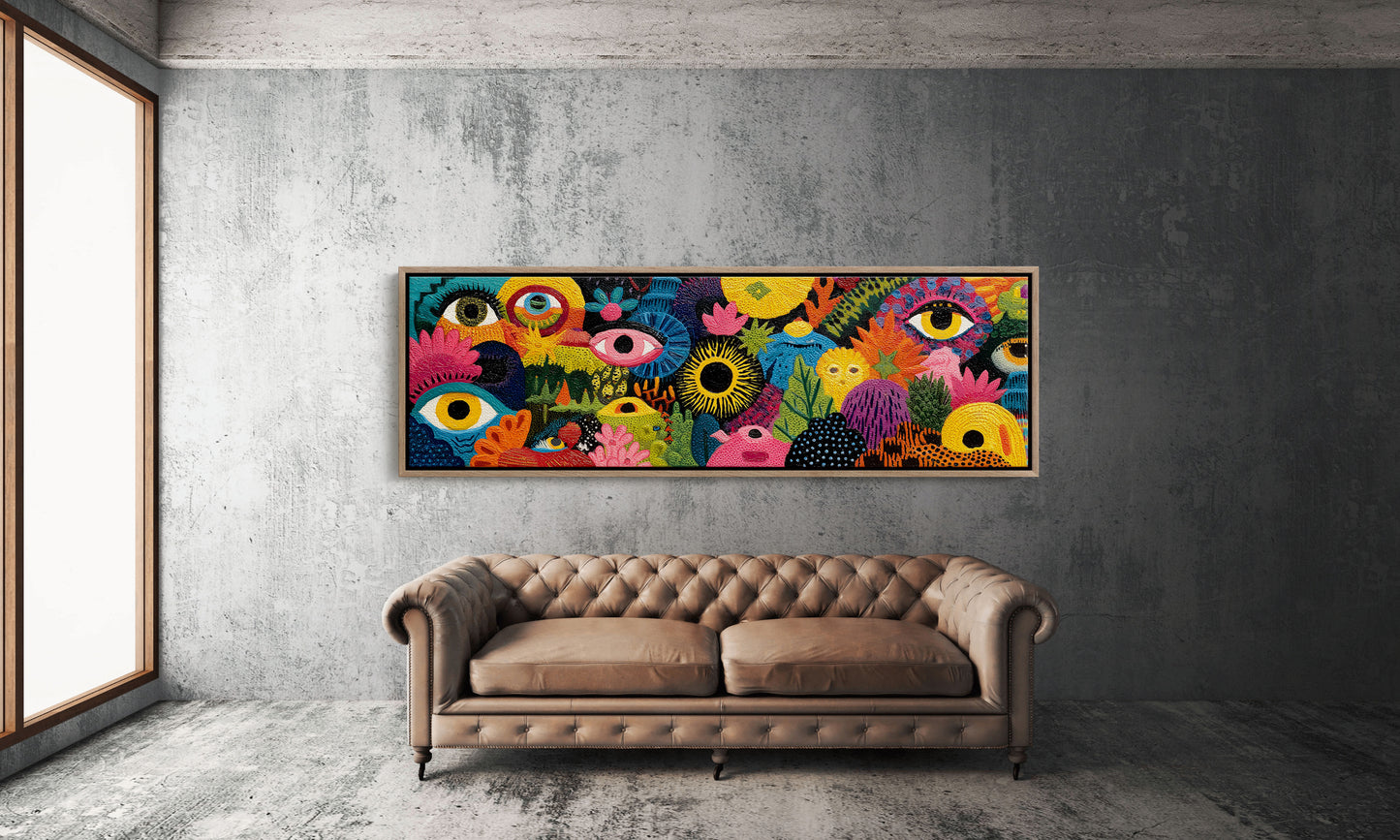 Eyes Watching Through Color