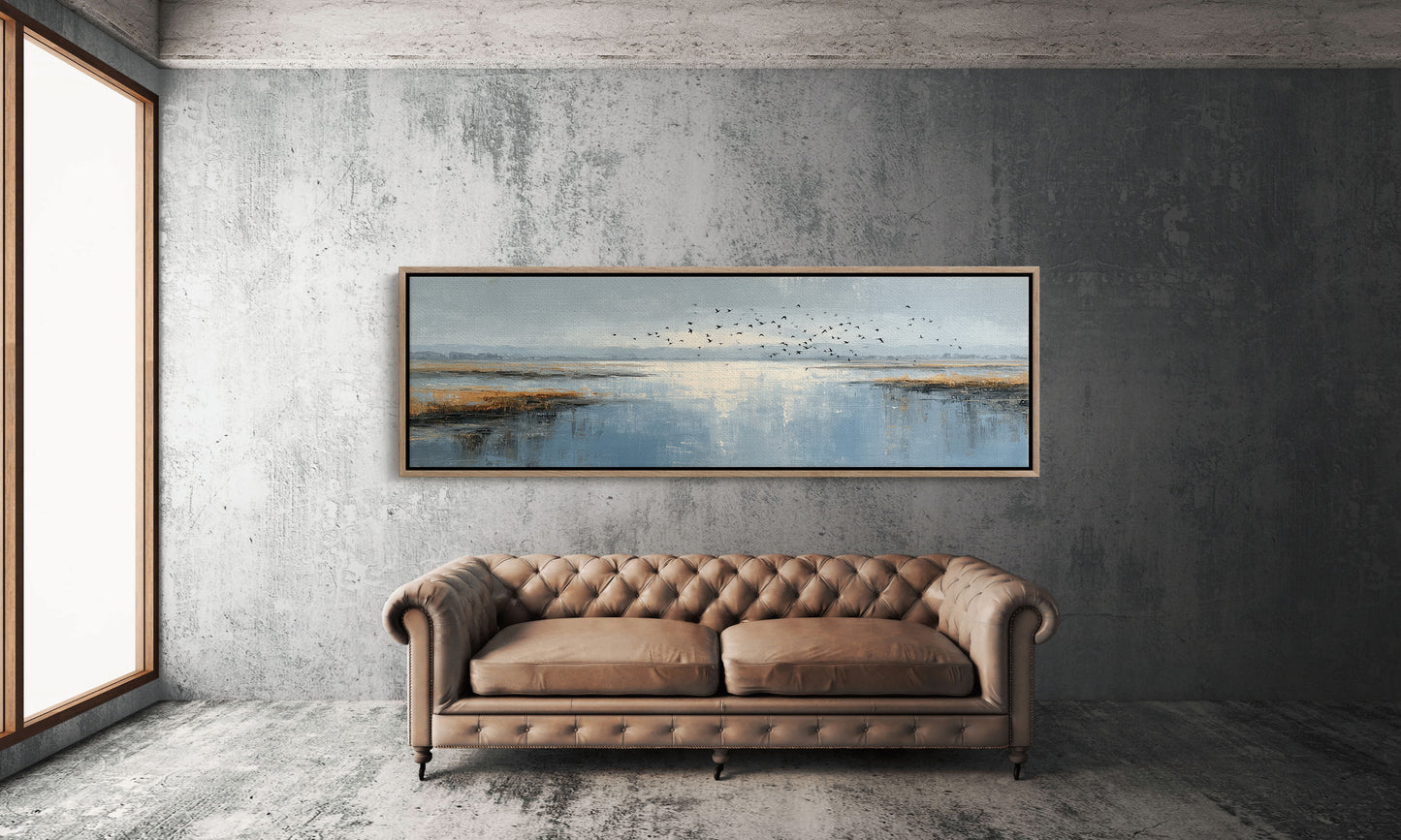Coastal Marsh Birds Landscape Wall Art