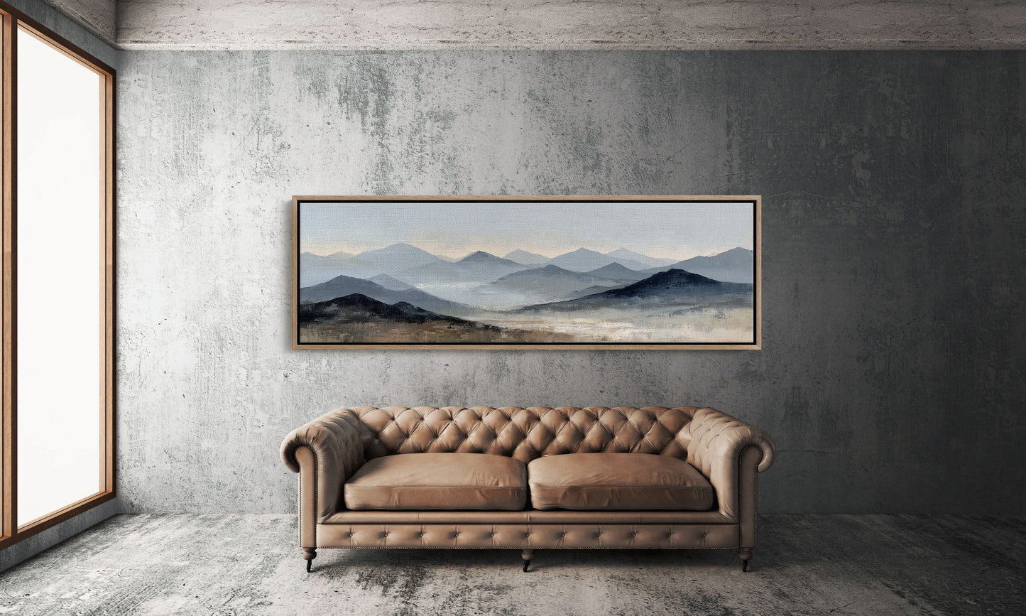 Silent Peaks Beneath Fading Light