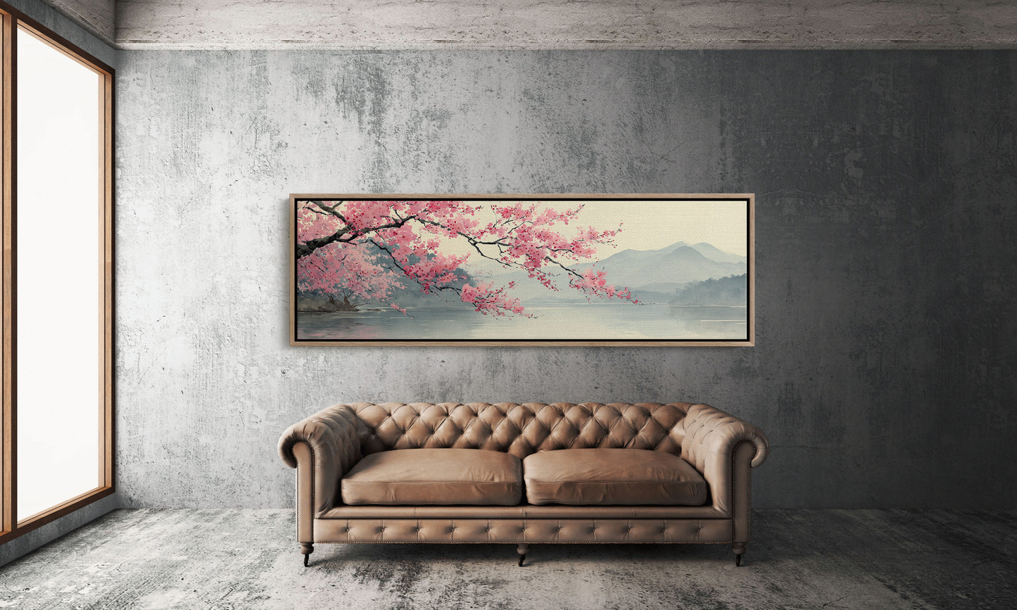 Cherry Blossoms Over Quiet Waters