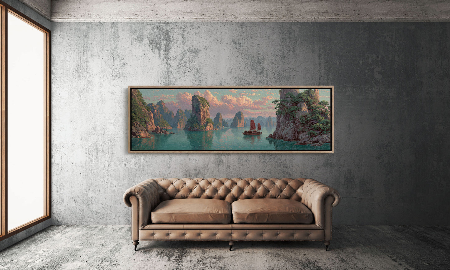 Sailing Between Stone Giants