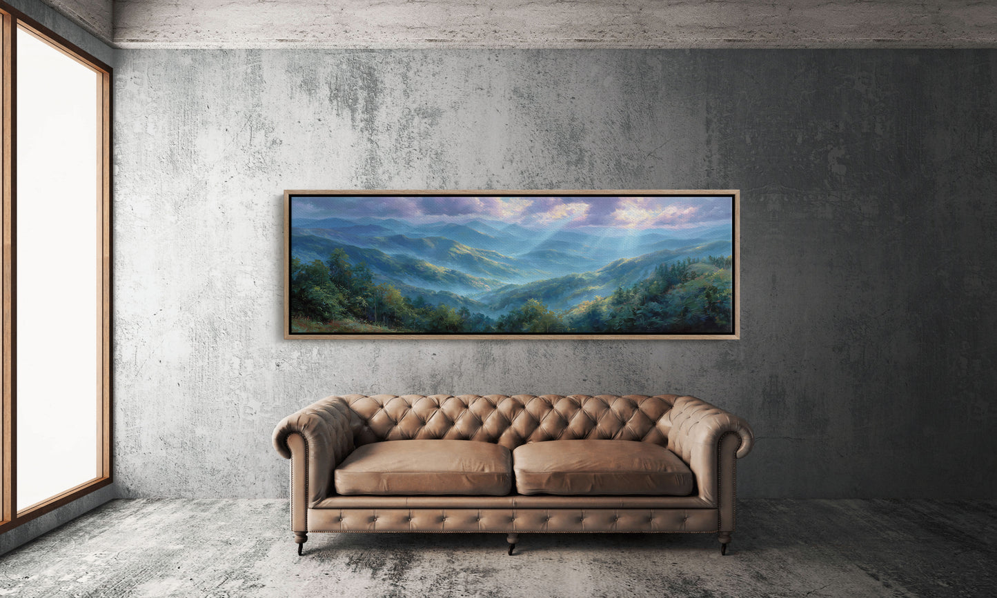 Blue Mountains Beneath Morning Light