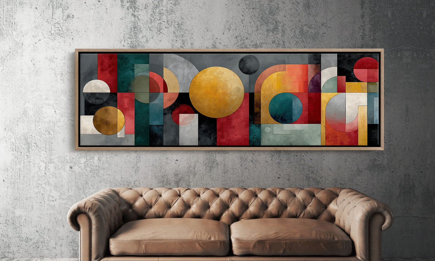 Geometric Harmony In Bold Color