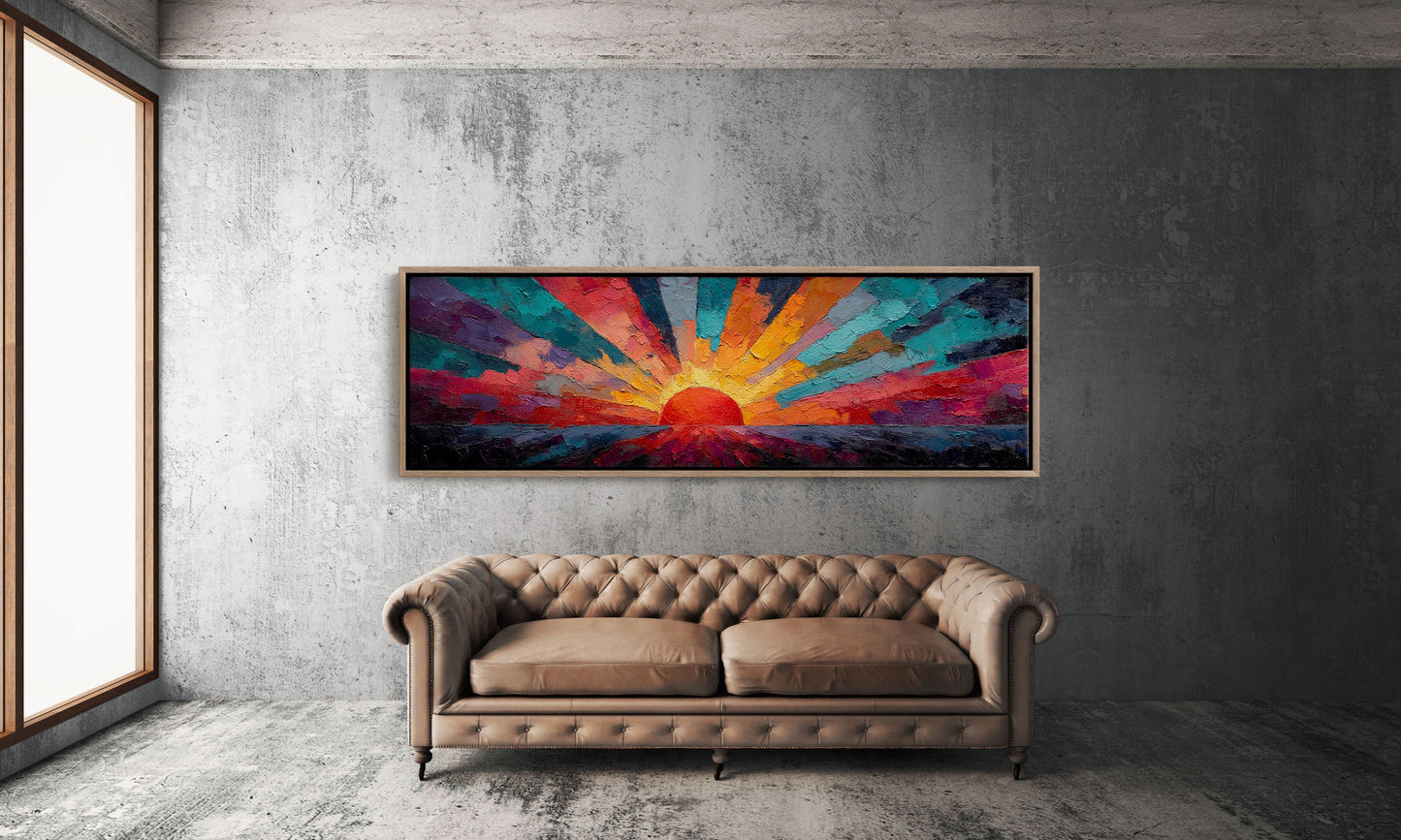 Sunburst in Painted Fire