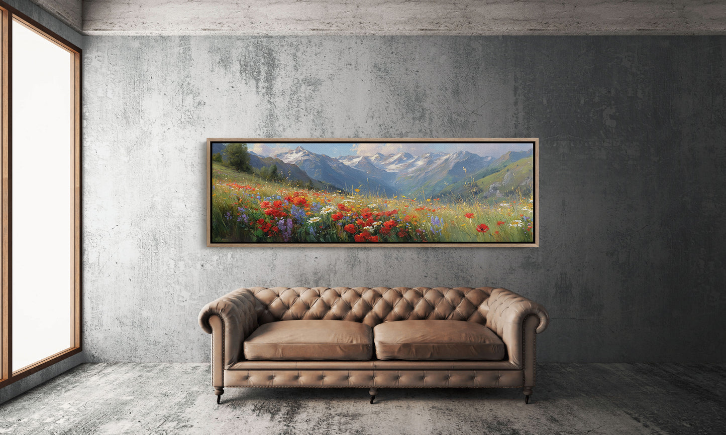 Wildflowers Beneath the Peaks