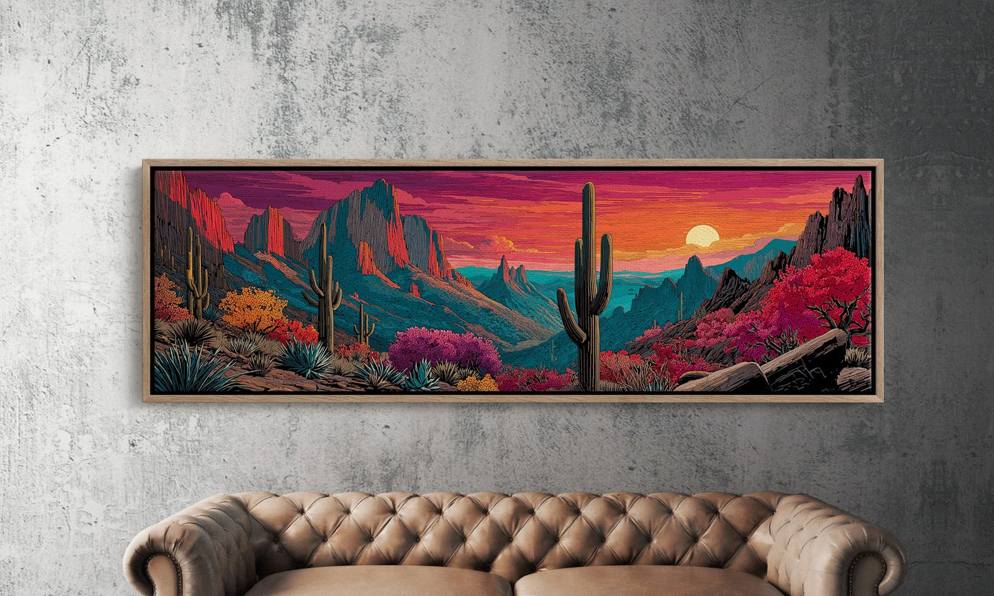 Desert Sunfall in Painted Canyons