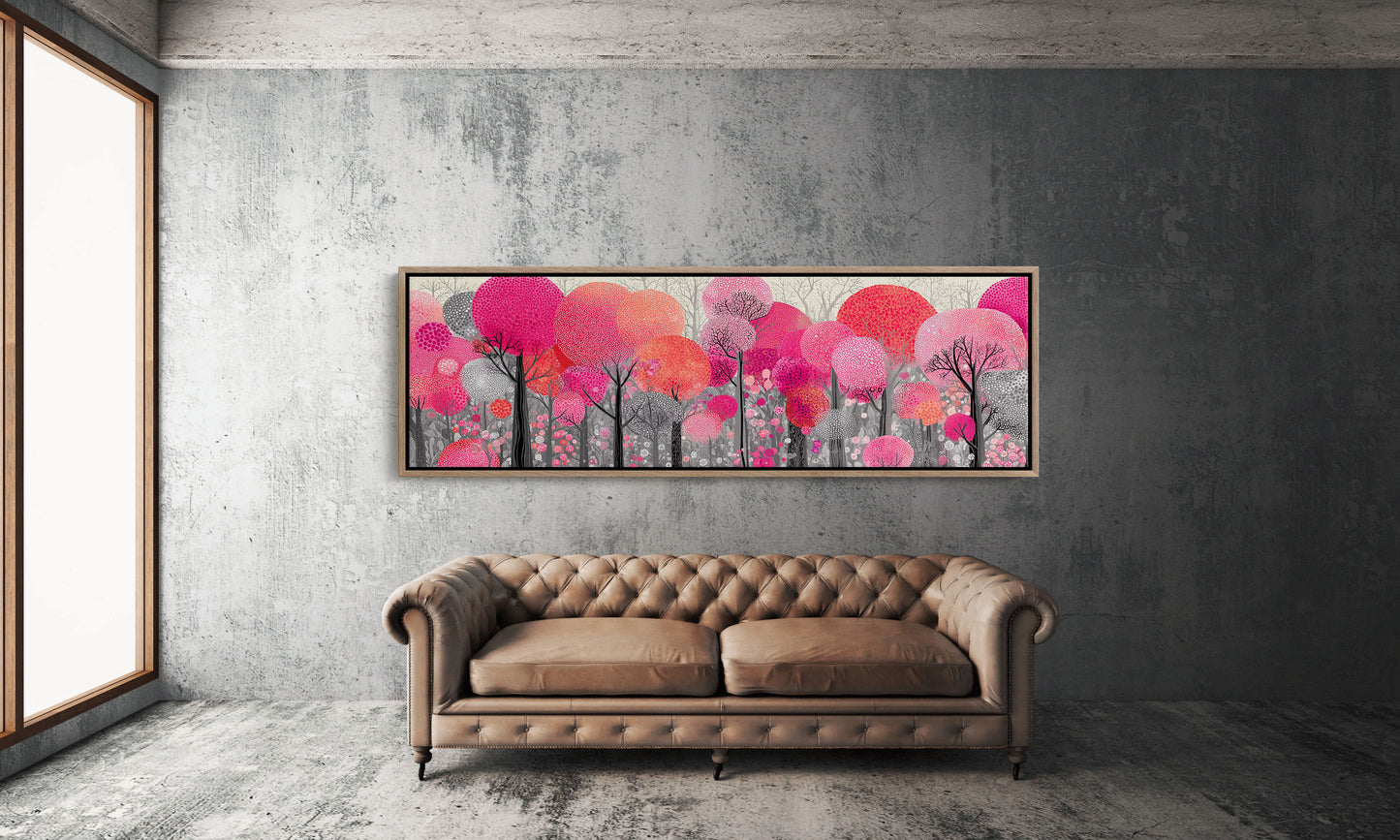 Blossoms in a Crimson Forest