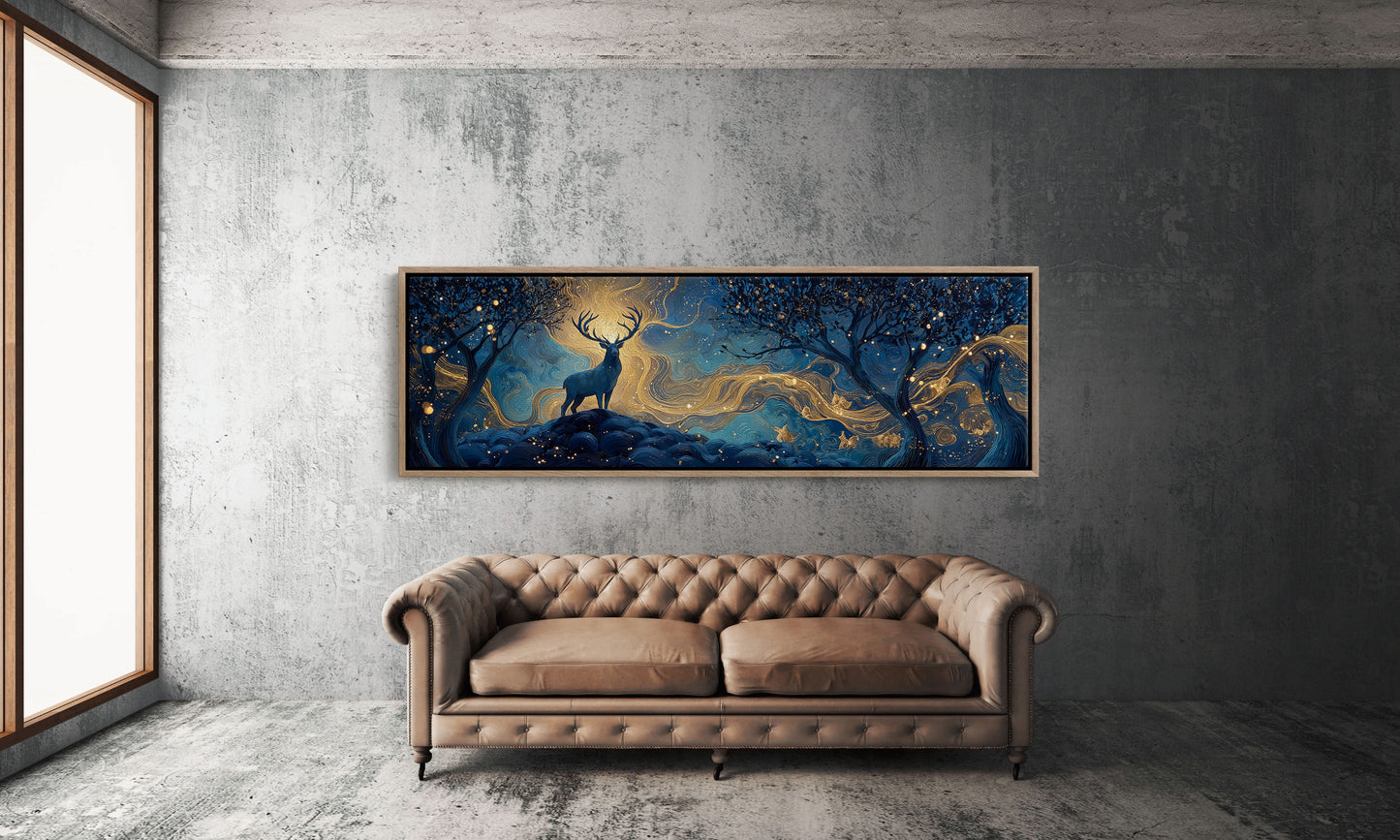 Stag Beneath the Golden Night