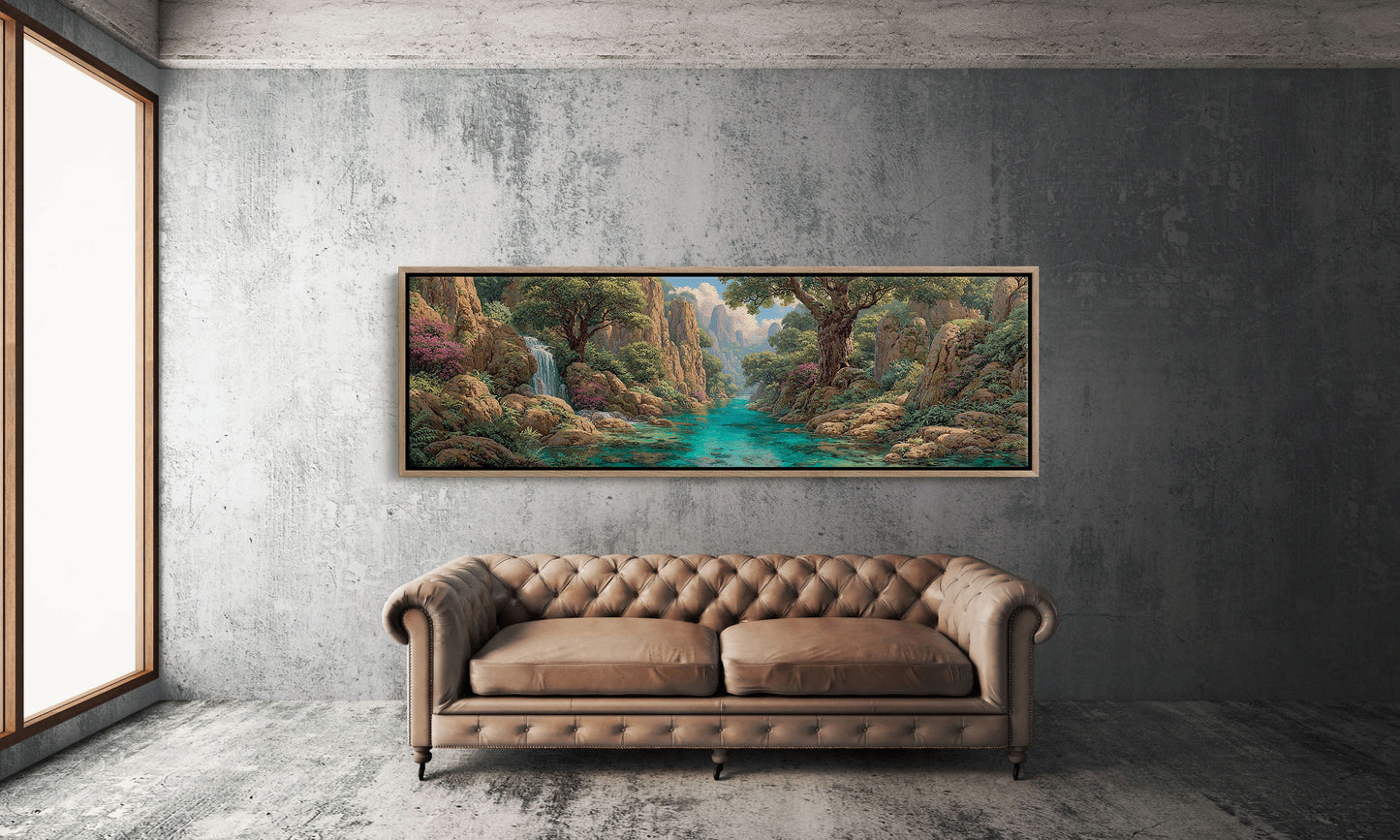 Emerald River Through the Hidden Cliffs